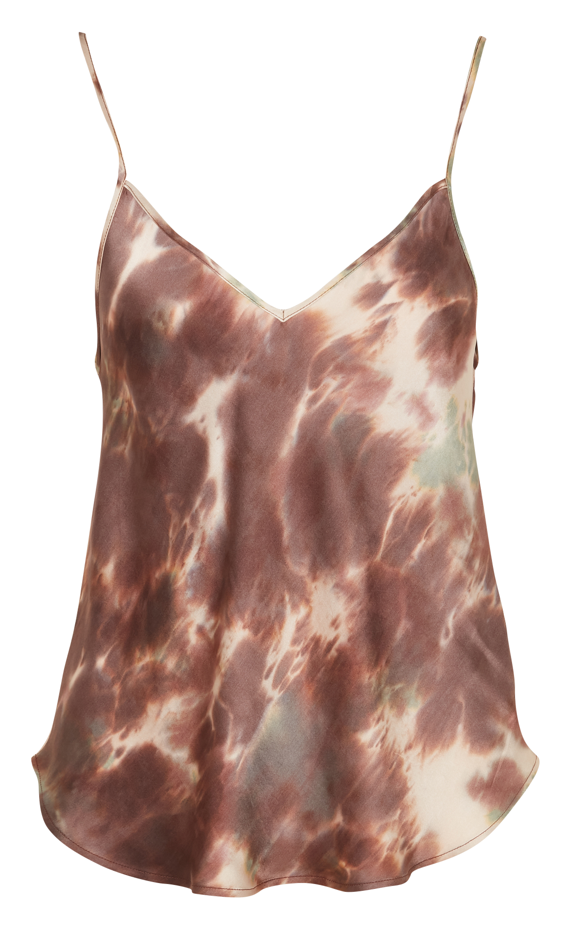 Top à bretelles ajustables en soie MES DEMOISELLES Multicolore