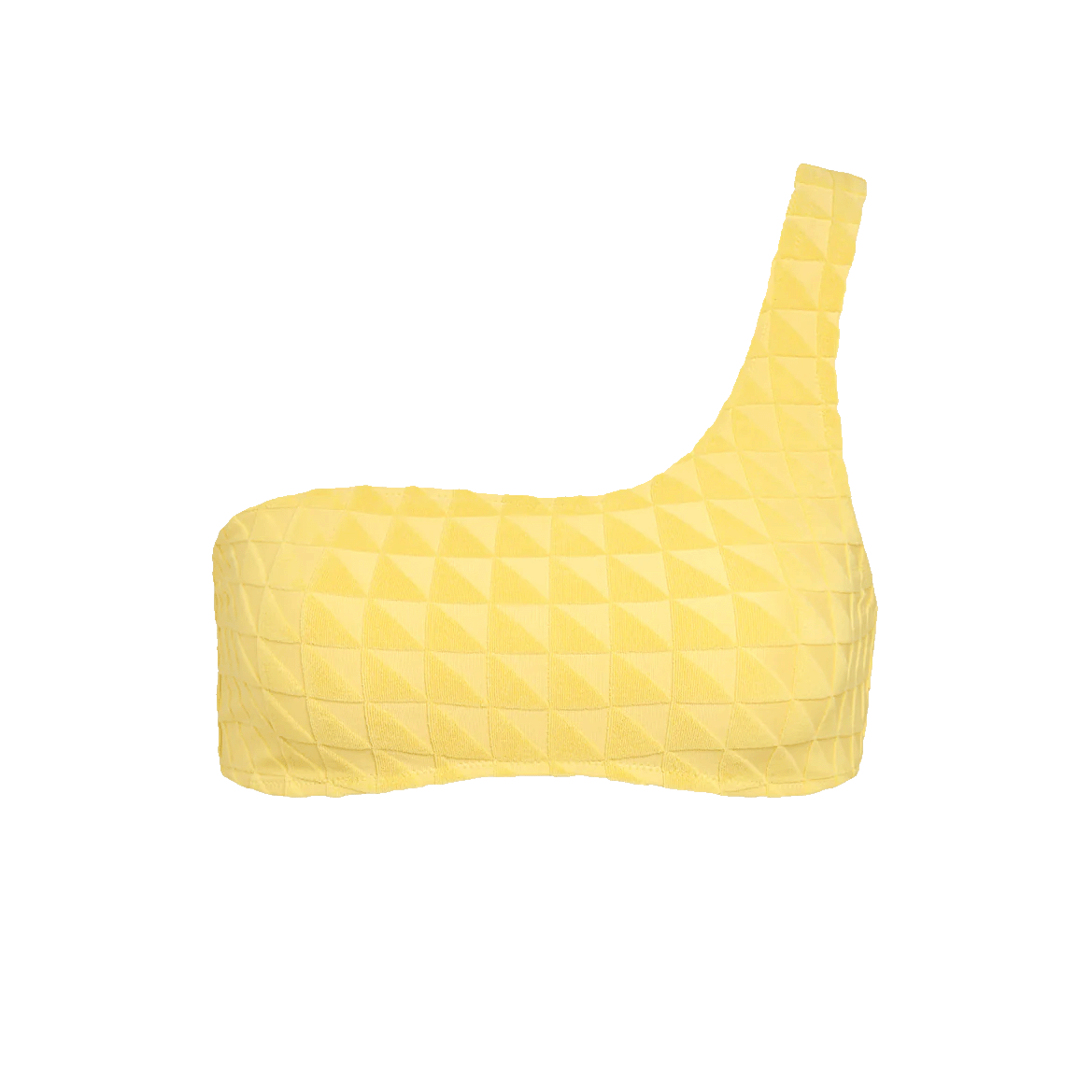 Brassière de bain asymétrique ALBERTINE Jaune