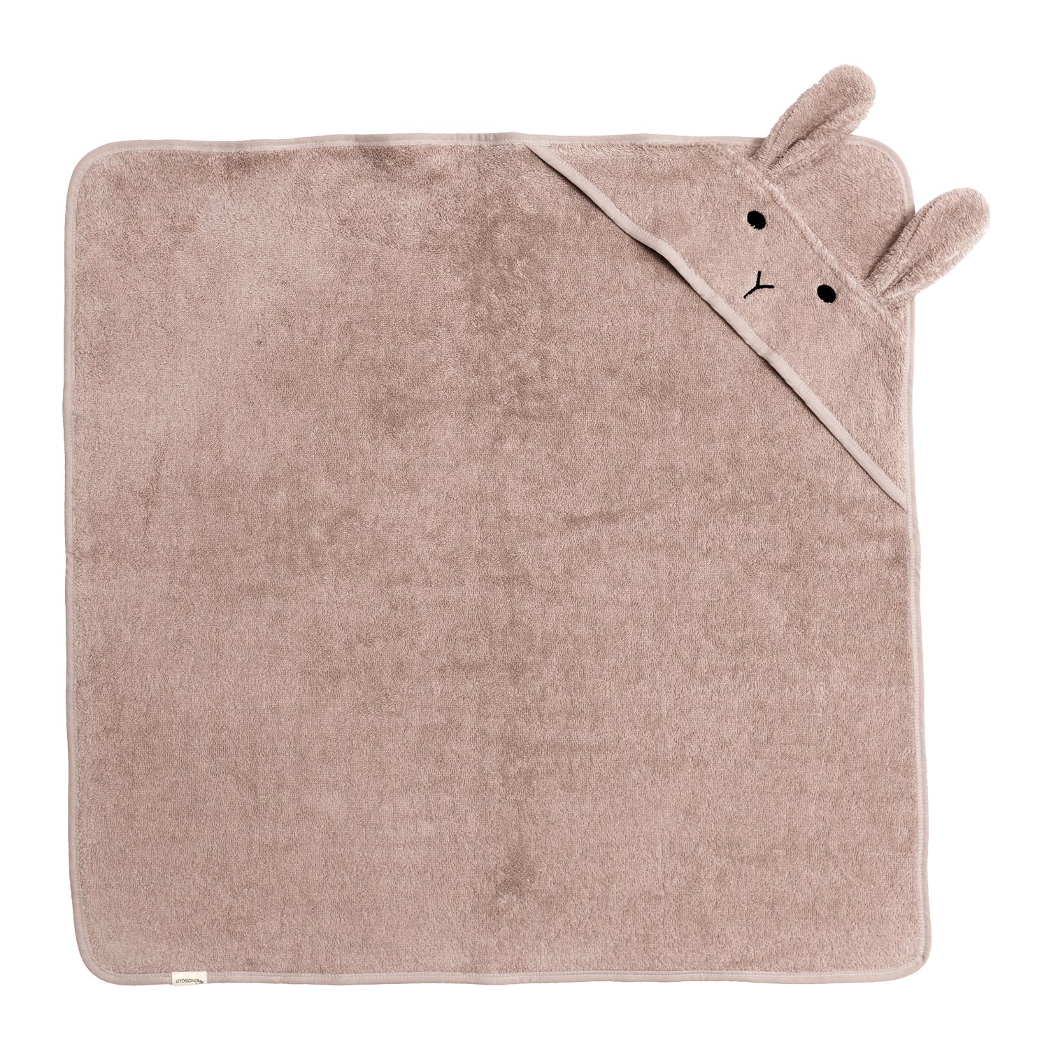 Rabbit hooded towel KINDSGUT Yellow