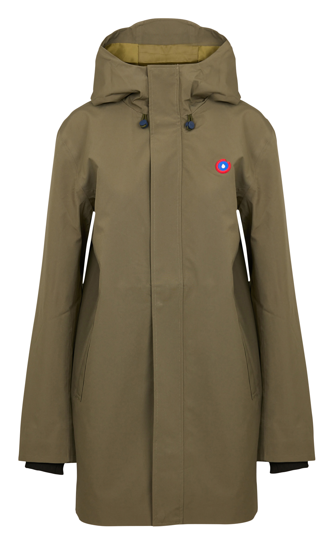 Parka droite à capuche FLOTTE Vert