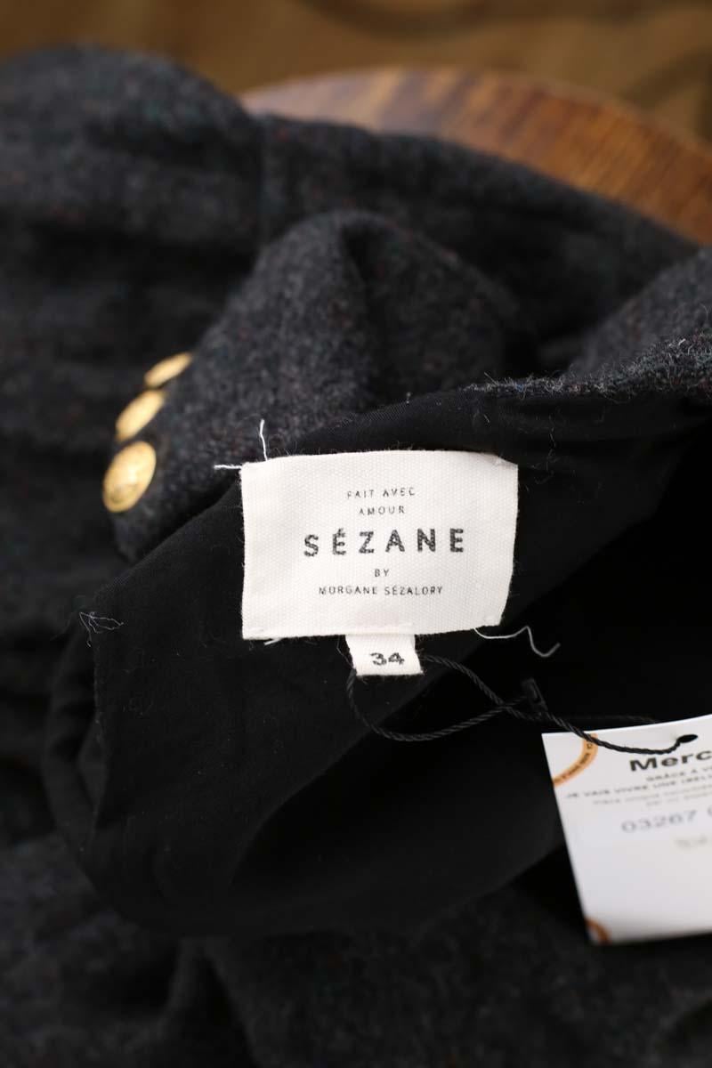 V-neck dress SEZANE - Seconde main Grey