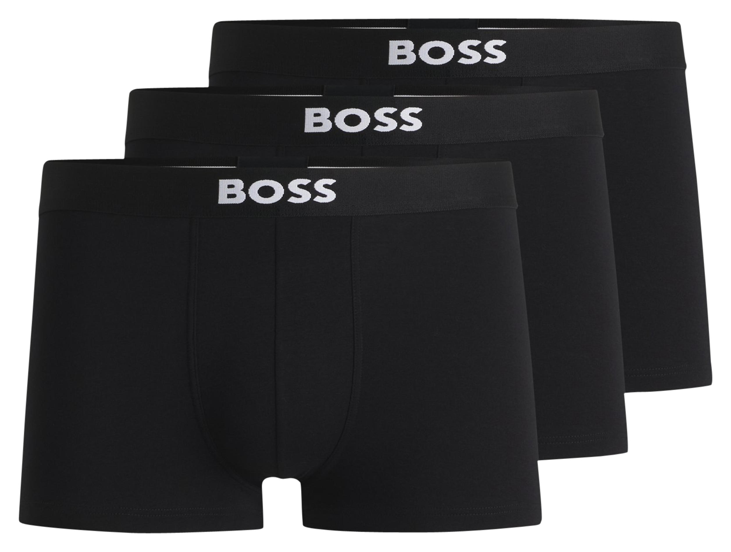 Pack of mixed cotton boxer shorts BOSS Black