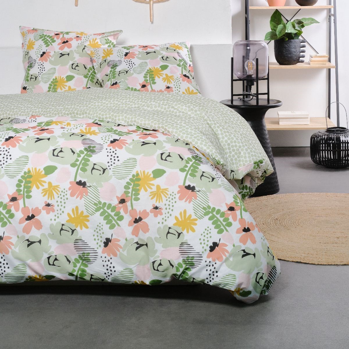 Cotton bedding set TODAY LINGE DE MAISON Green