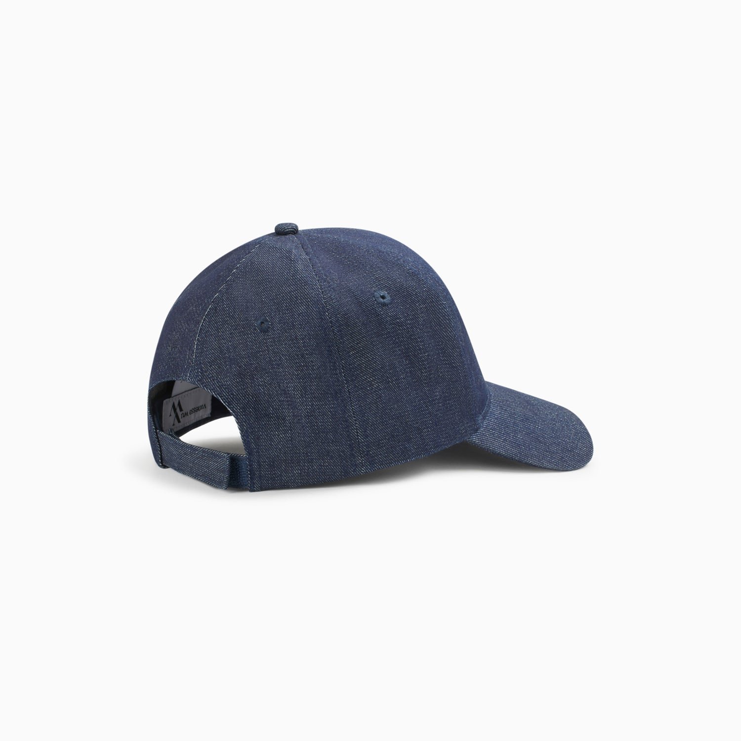 Leopard canvas cap with embroidered logo VANESSA WU Blue