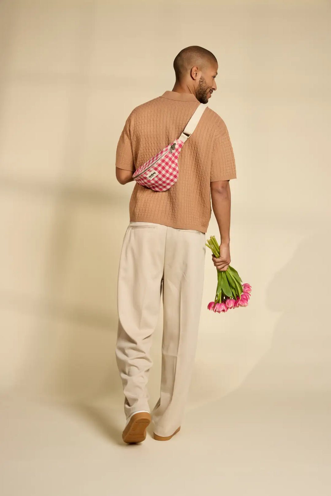 Cotton waist bag HINDBAG Pink