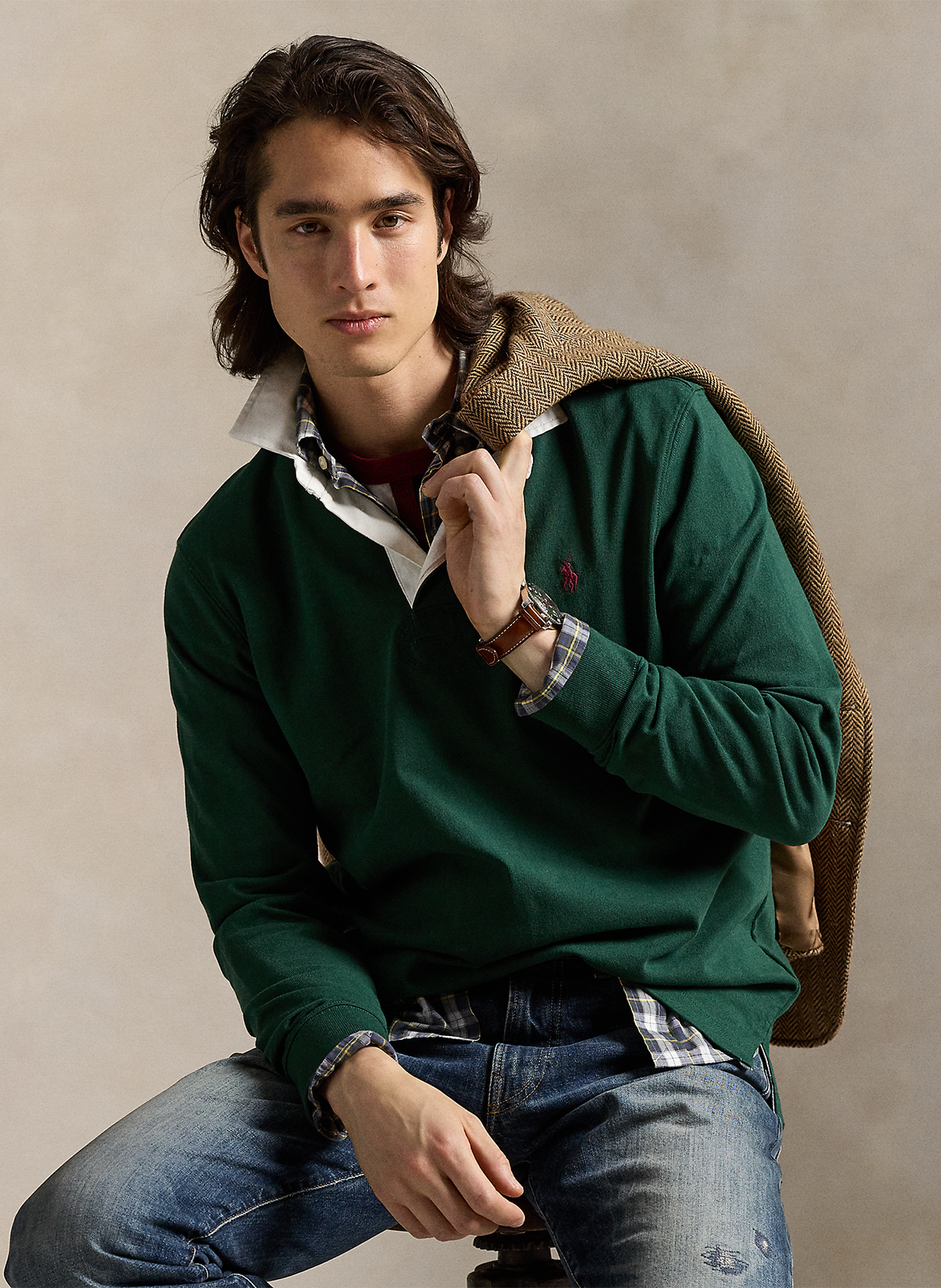 Polo regular-fit en coton POLO RALPH LAUREN Vert