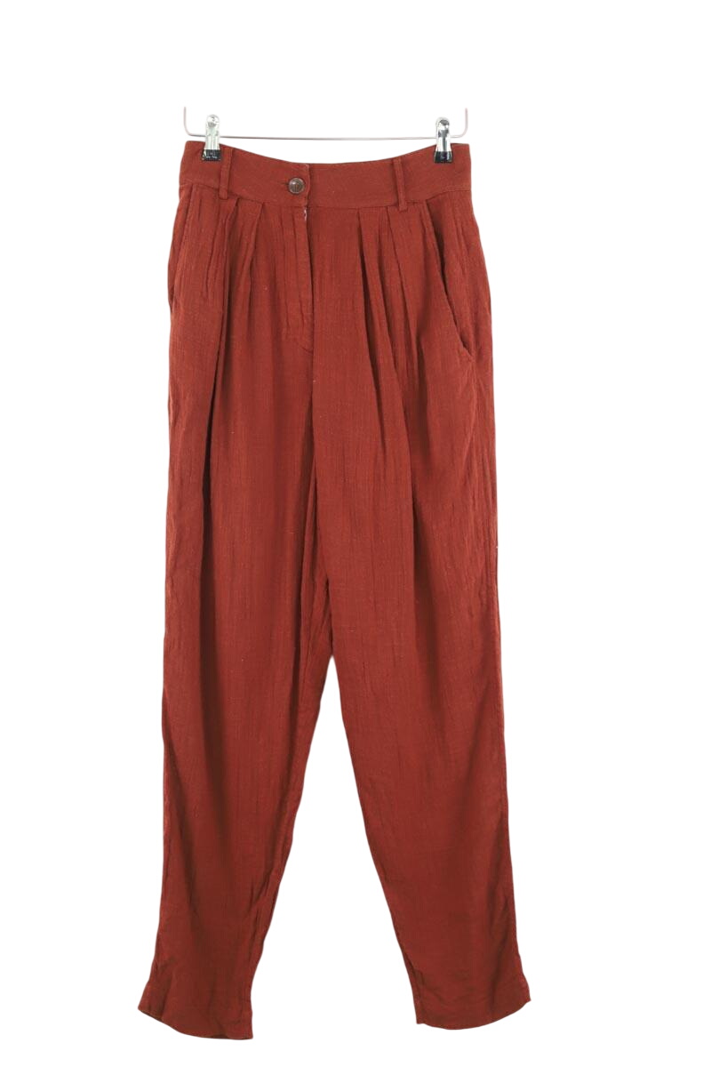 Slim-fit cotton cargo pants LAURENCE BRAS - Seconde Main Brown