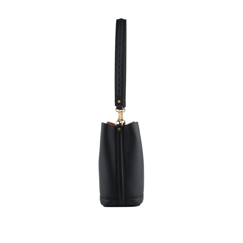 Satchel - cowhide leather POURCHET Blue