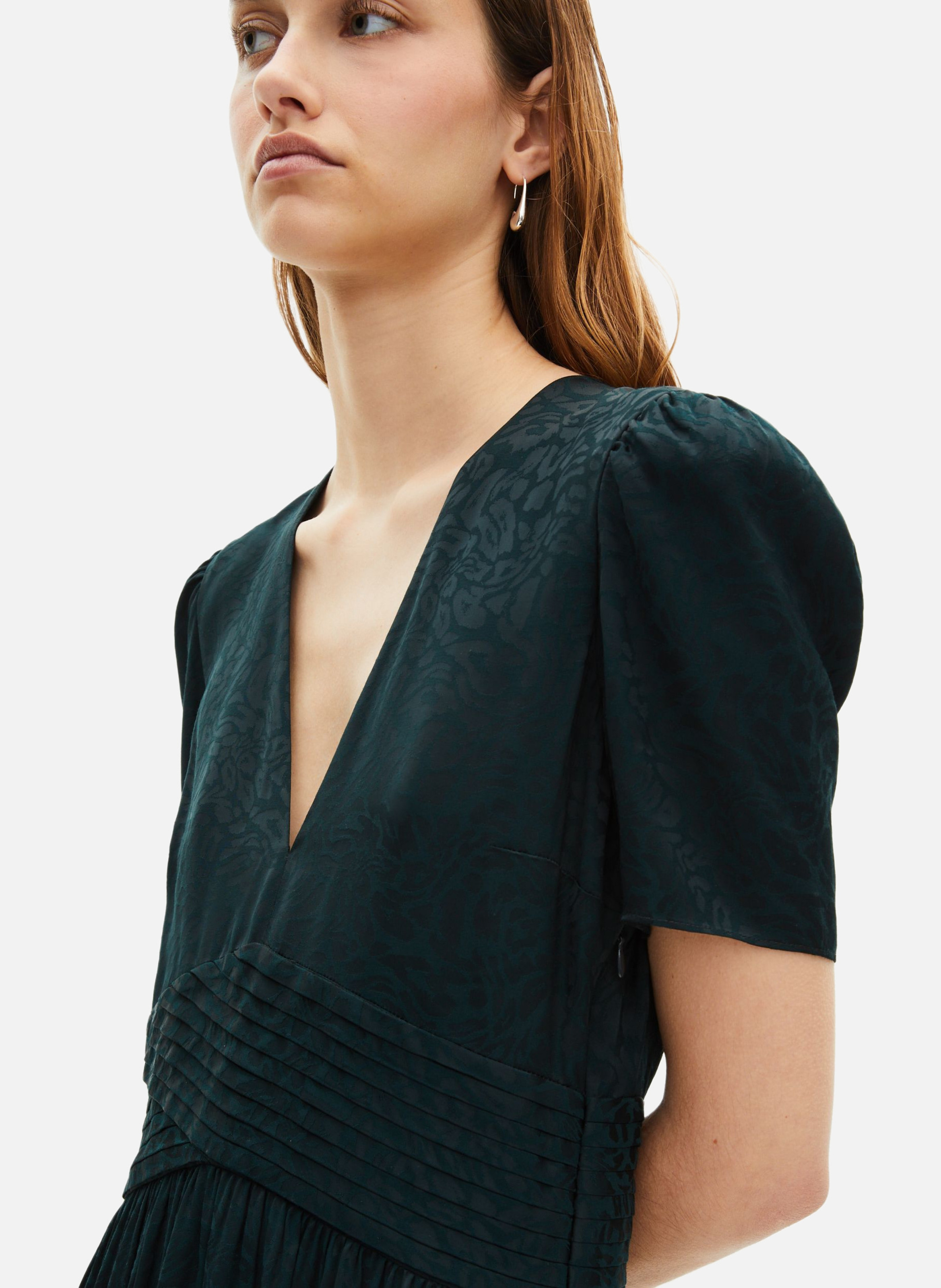 Long jacquard dress THE KOOPLES Green