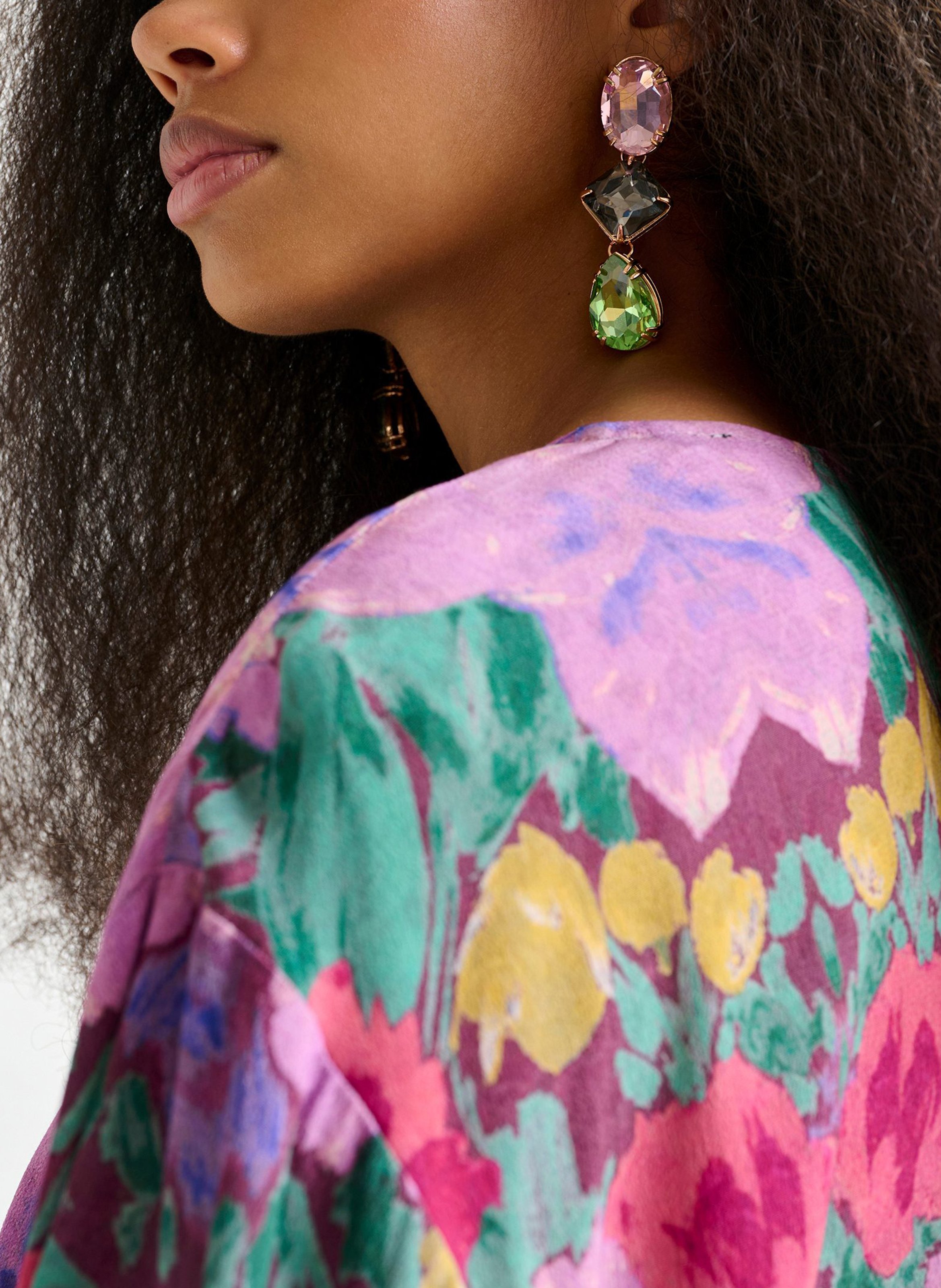 Boucles d'oreilles à strass ESSENTIEL ANTWERP Rose