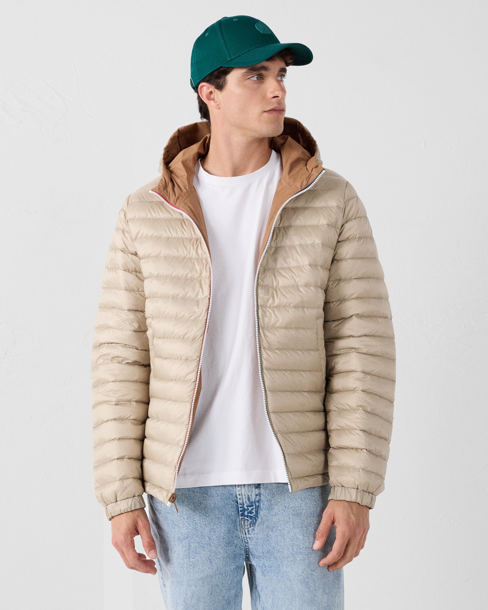 Reversible jacket in brown sugar/beige brummen JOTT Brown