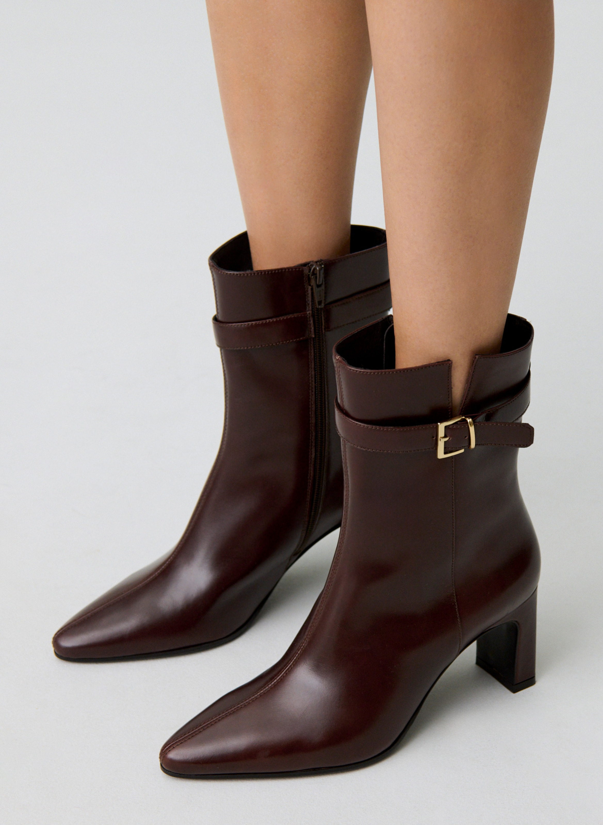 Bottines en cuir CLAUDIE PIERLOT Marron