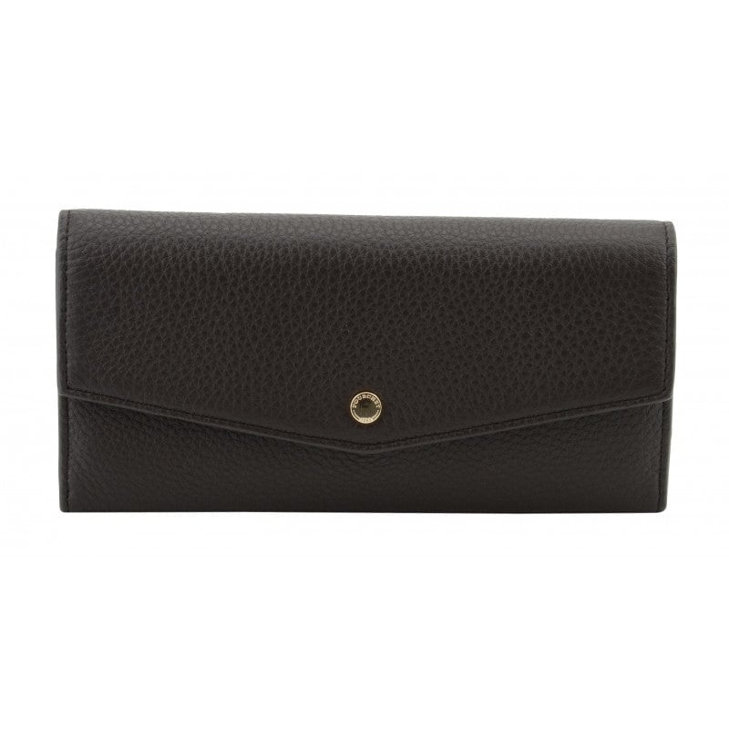 Leather coin purse POURCHET Black