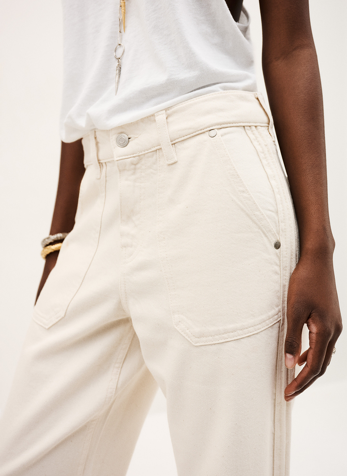 Wijde joggingbroek met een relaxte uitstraling. BA&SH Beige