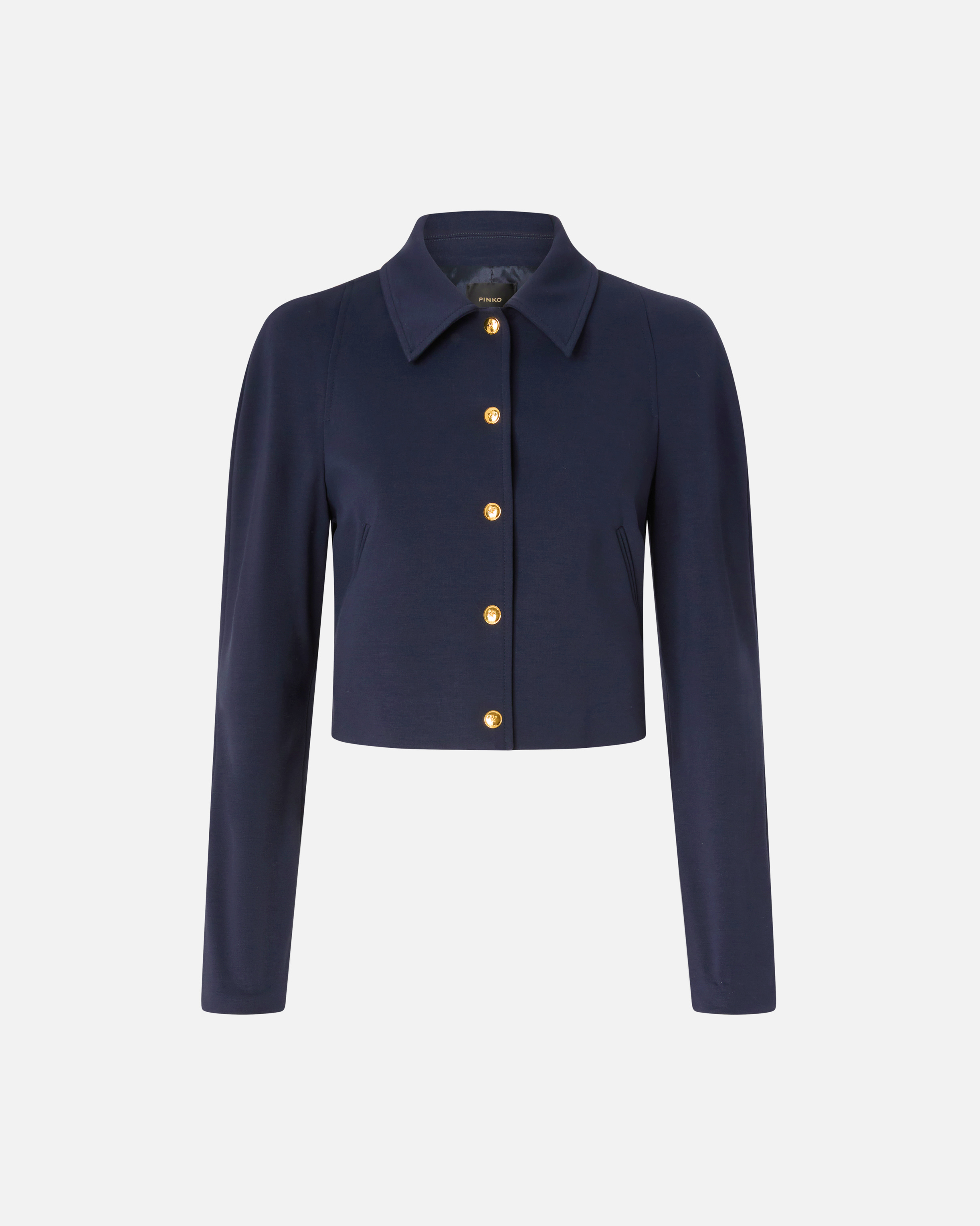 Short jacket in technical Roma knit PINKO