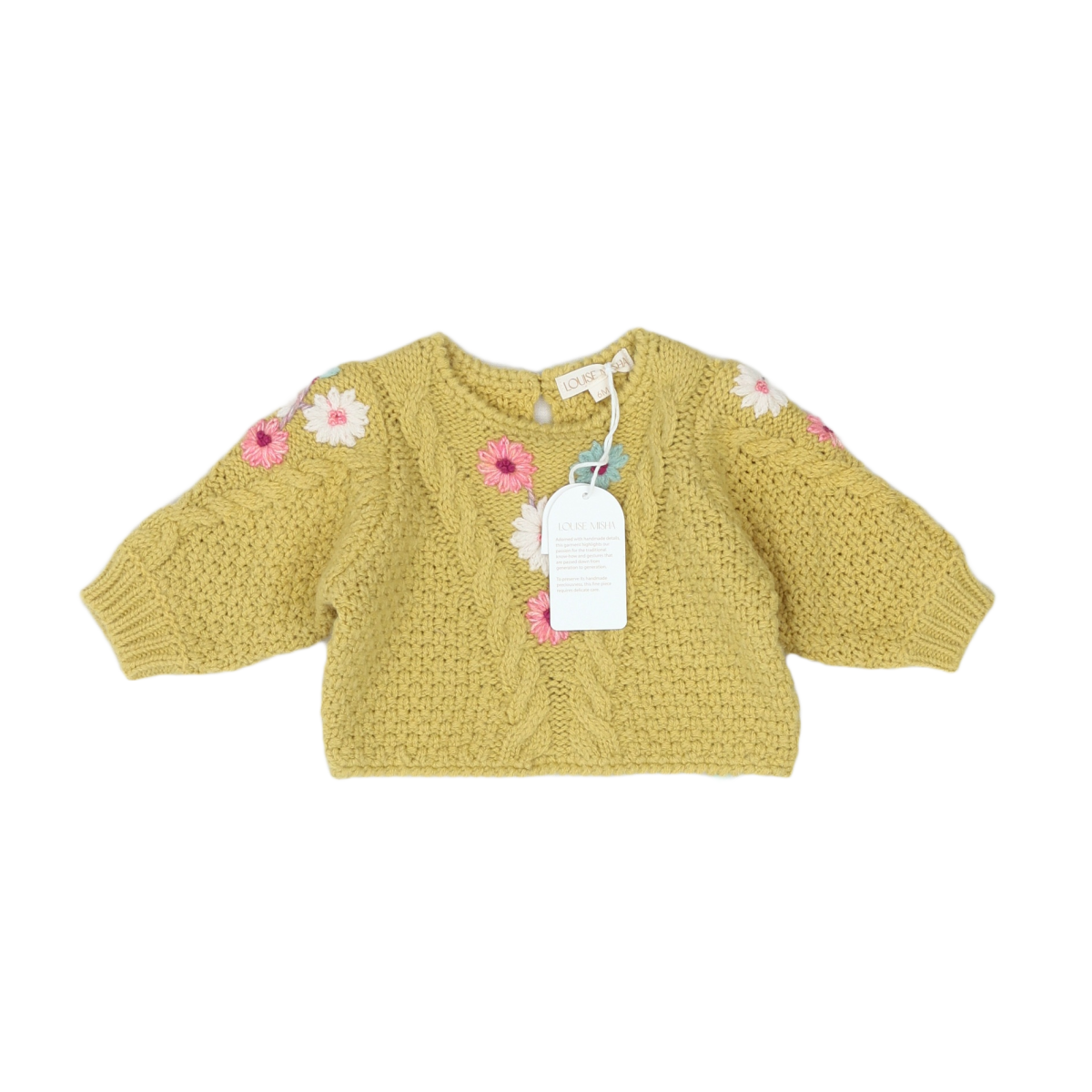 Yellow baby sweater - 6 months LOUISE MISHA - Seconde Main Yellow