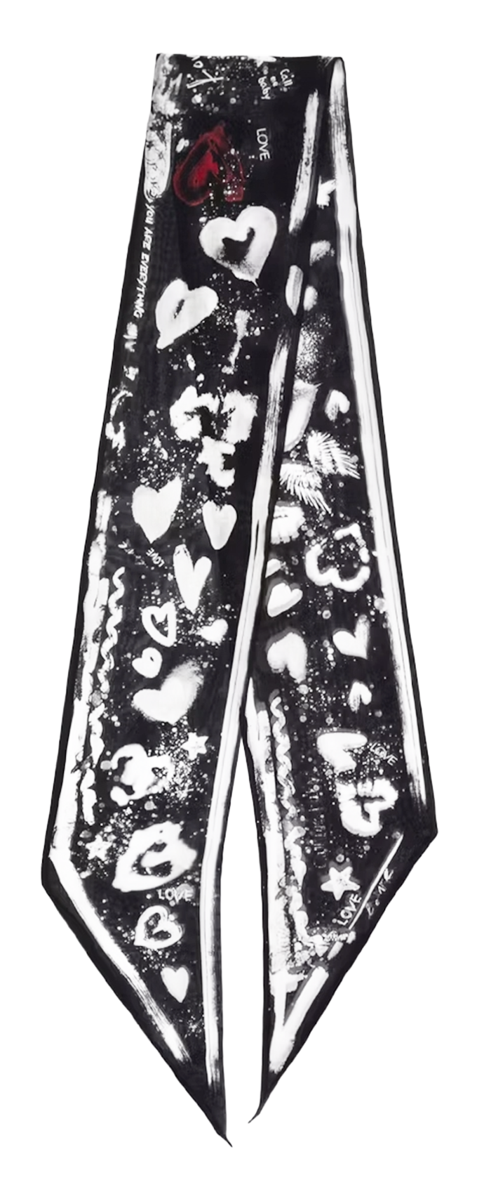 Foulard en soie imprimé ZADIG&VOLTAIRE Noir