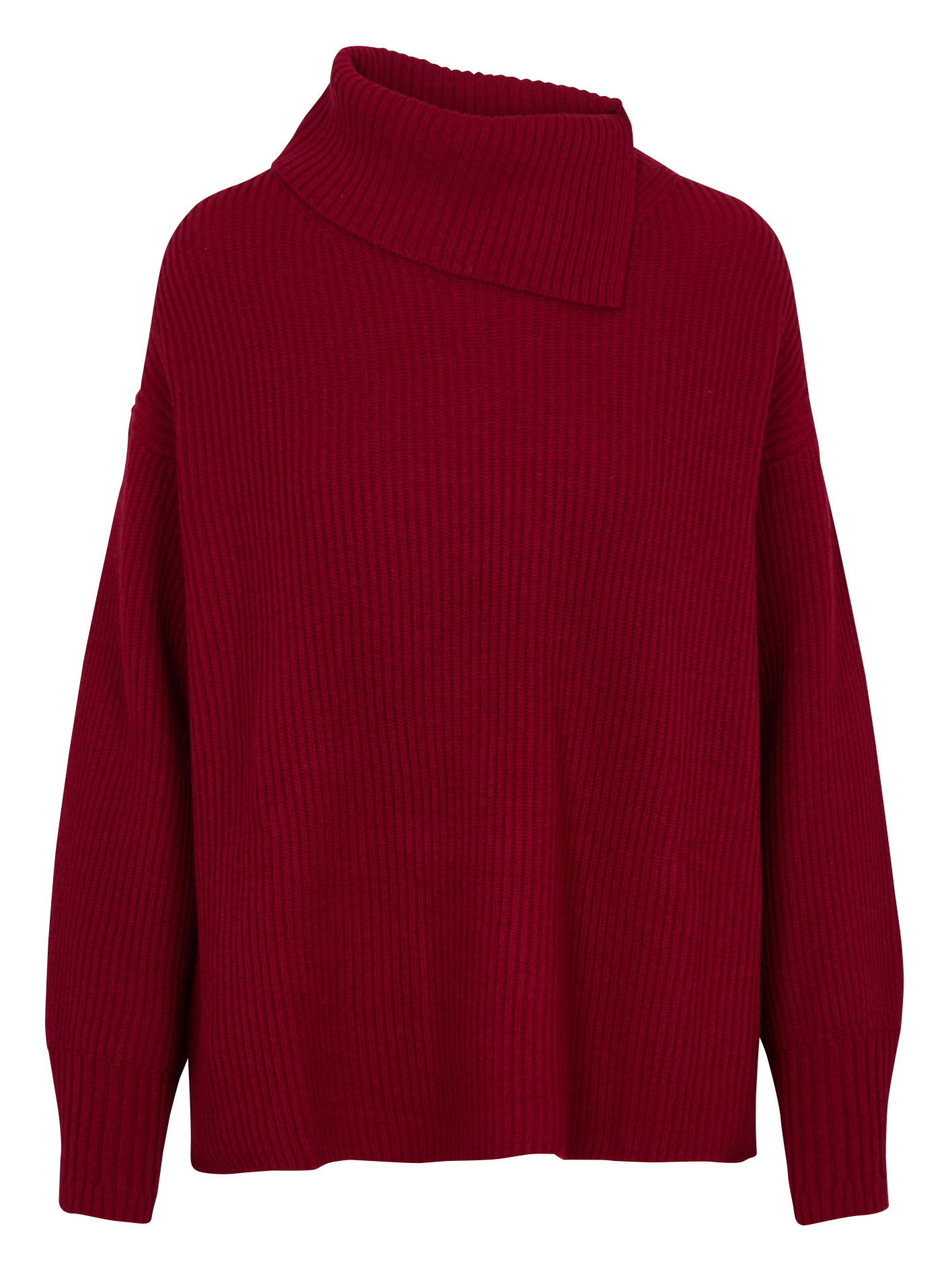 Oversized wollen coltrui ZAPA Rood