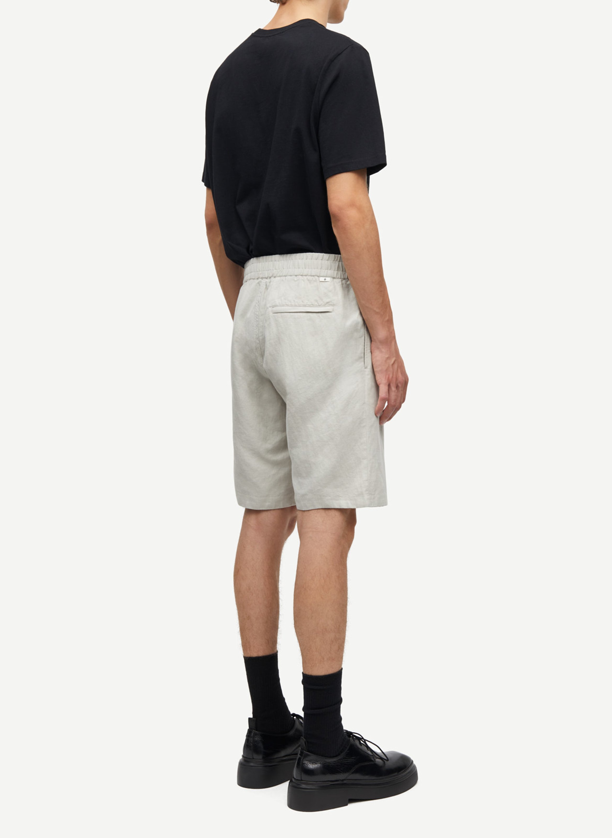 Short droit à taille élastiquée SAMSOE SAMSOE Beige