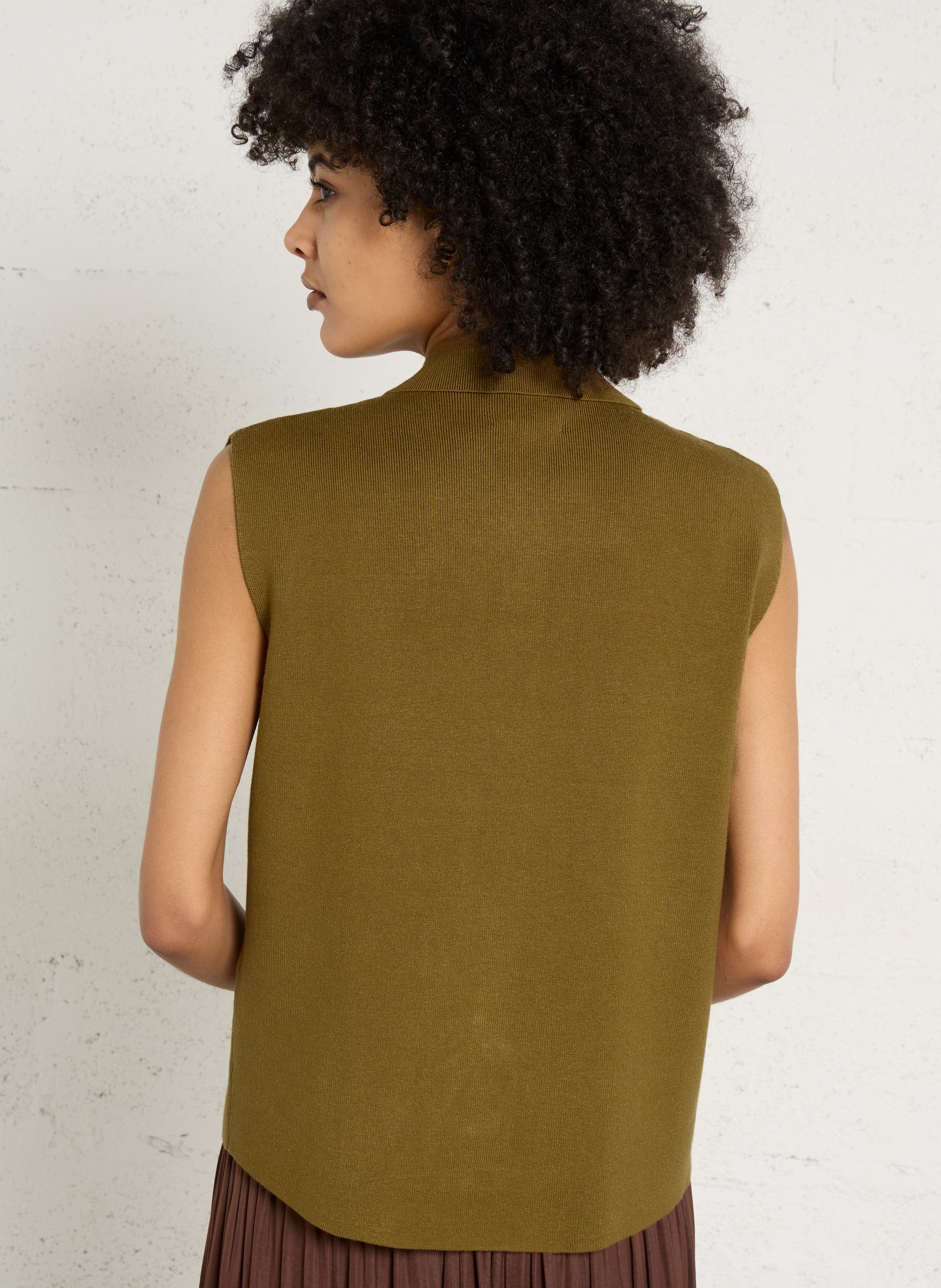 Gilet col classique  MAISON 123 Vert