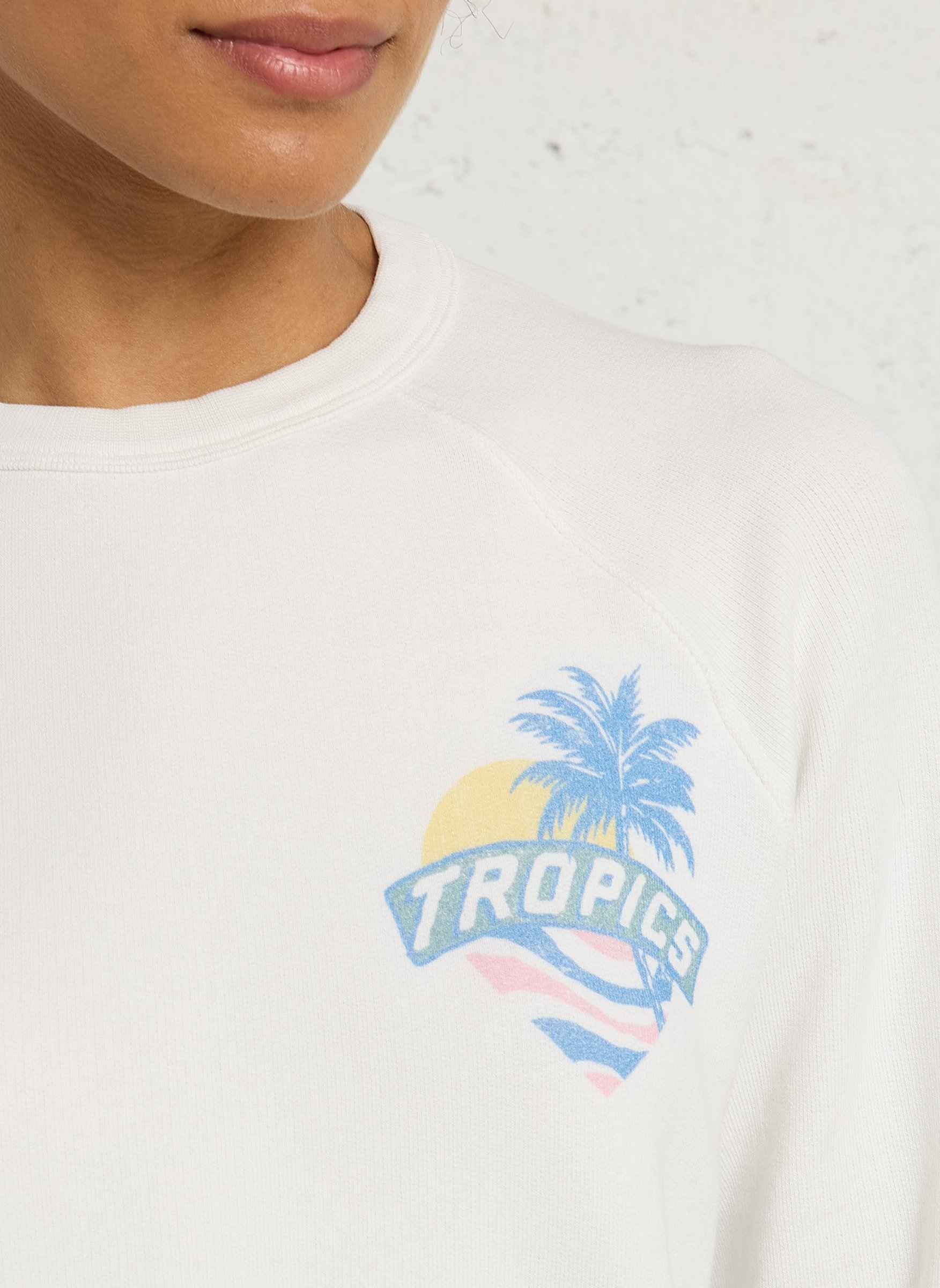 Sweat col rond en coton HARTFORD Multicolore