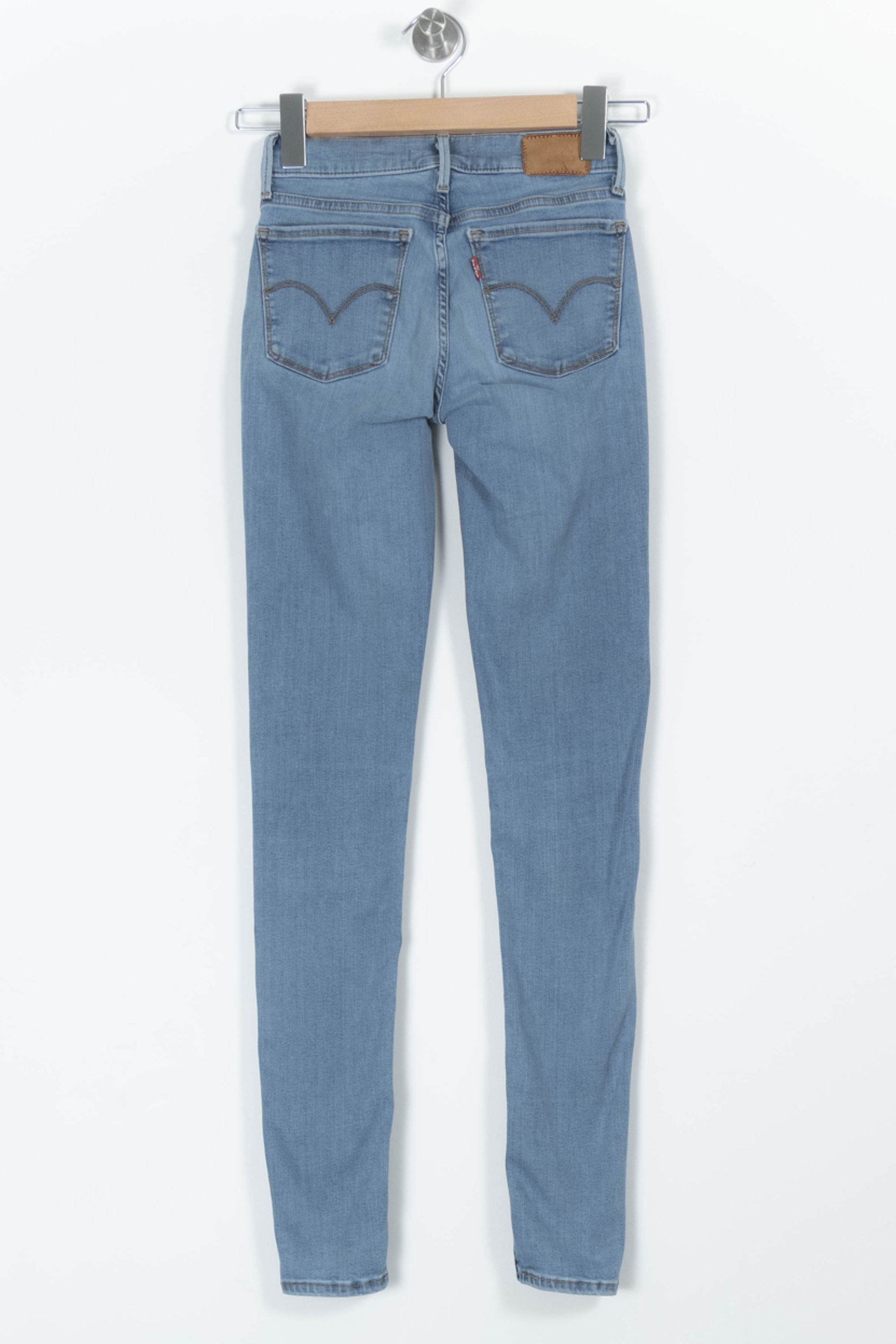 Cropped slim jeans with studs LEVI'S - Seconde main Blue