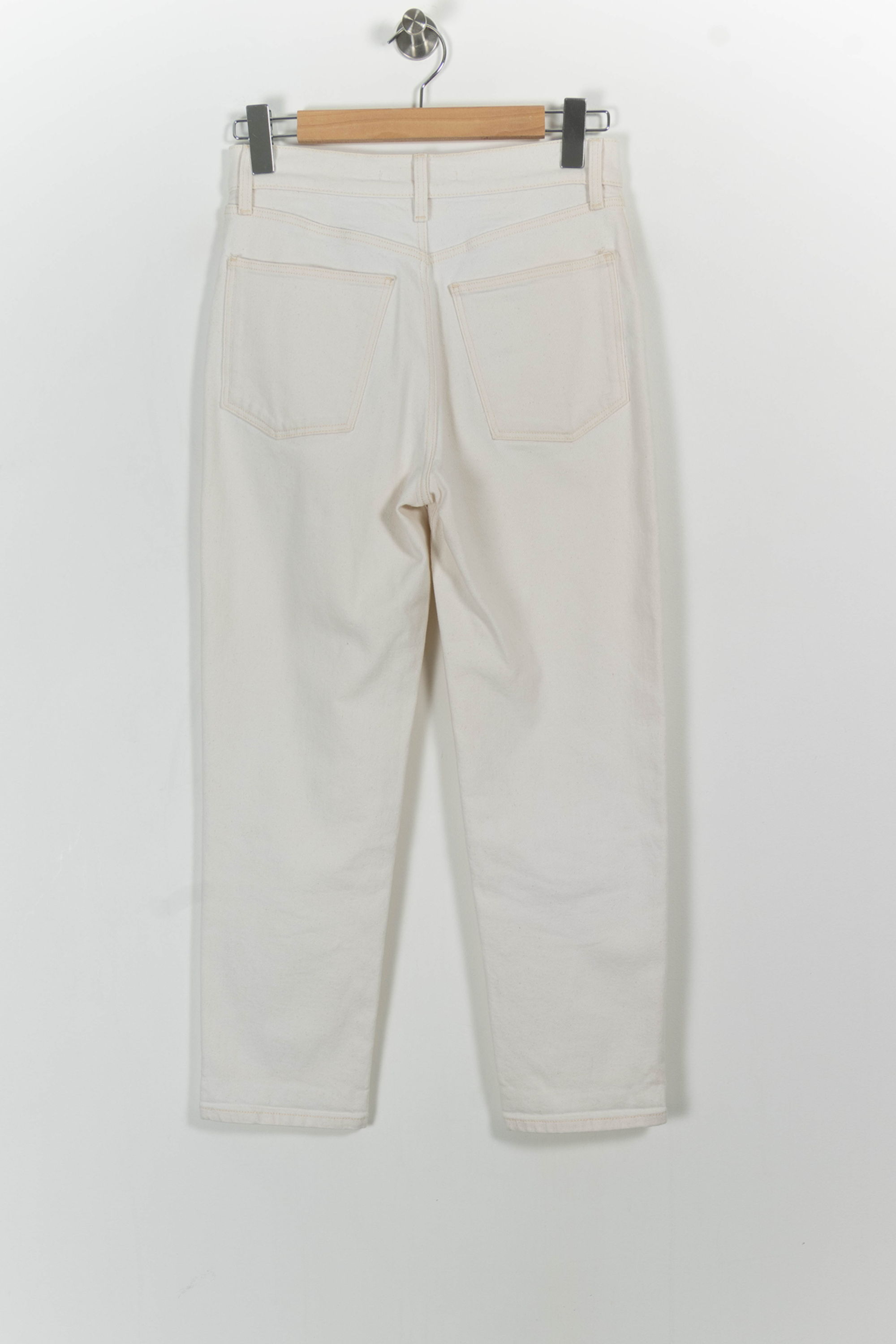 Cropped slim jeans with studs COMPTOIR DES COTONNIERS - Seconde main Beige