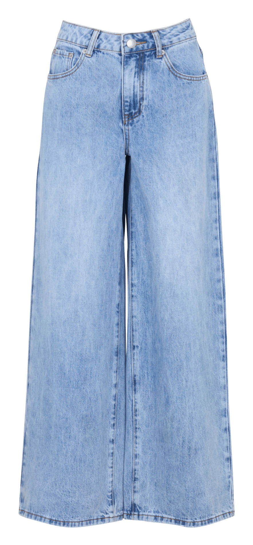 Wide-leg cotton jeans | Blue SUNCOO Women