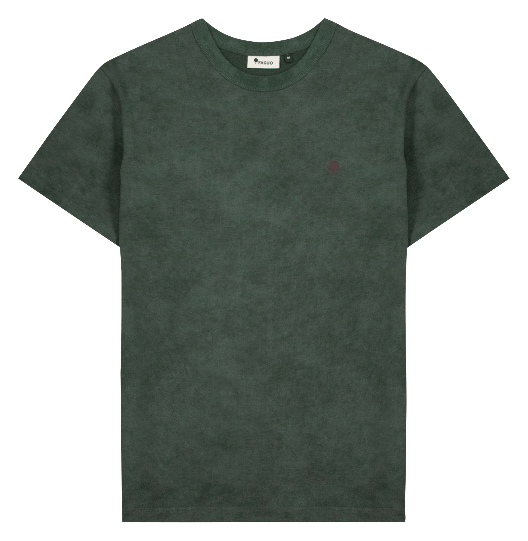 Baumwoll-T-Shirt mit Rundhalsausschnitt FAGUO Grun