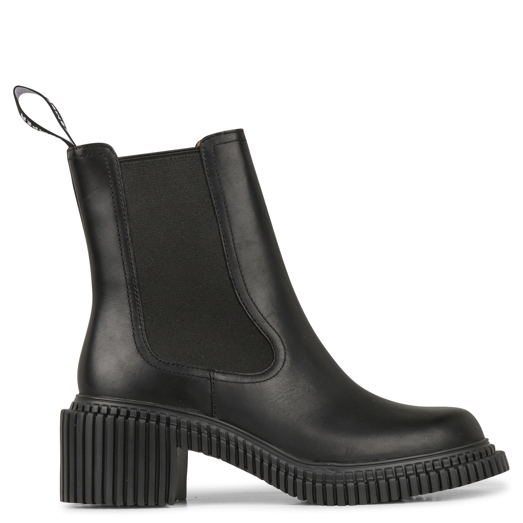 Mid-high boots in mixed leather CAMPER Black