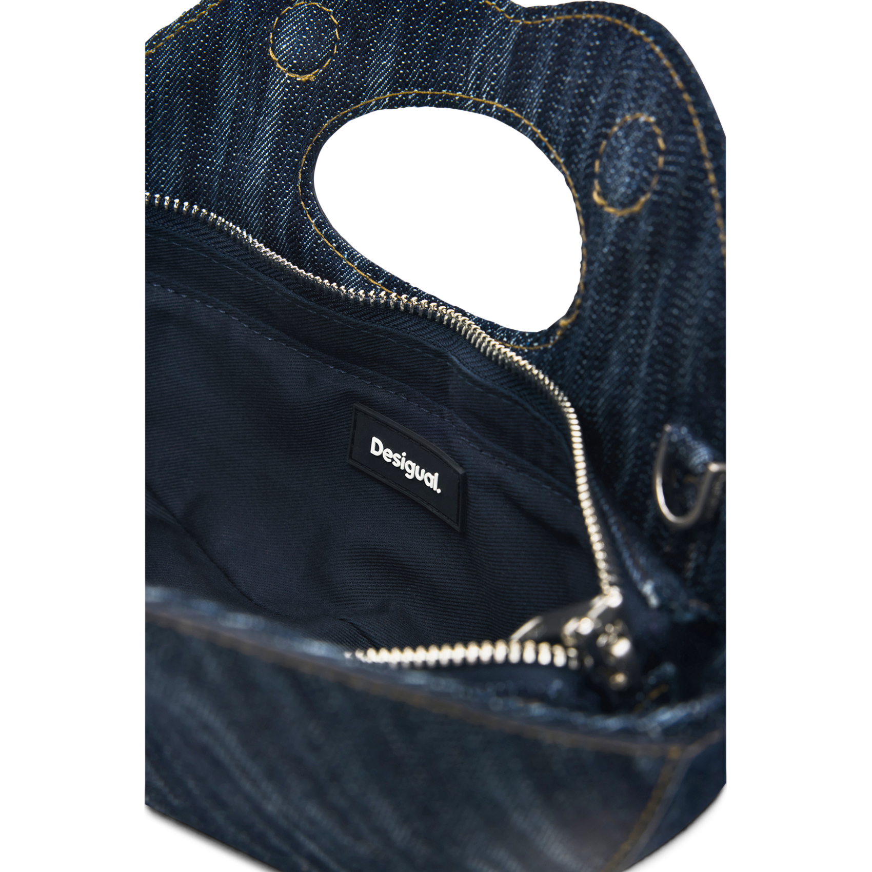 Sac à main en coton DESIGUAL Bleu