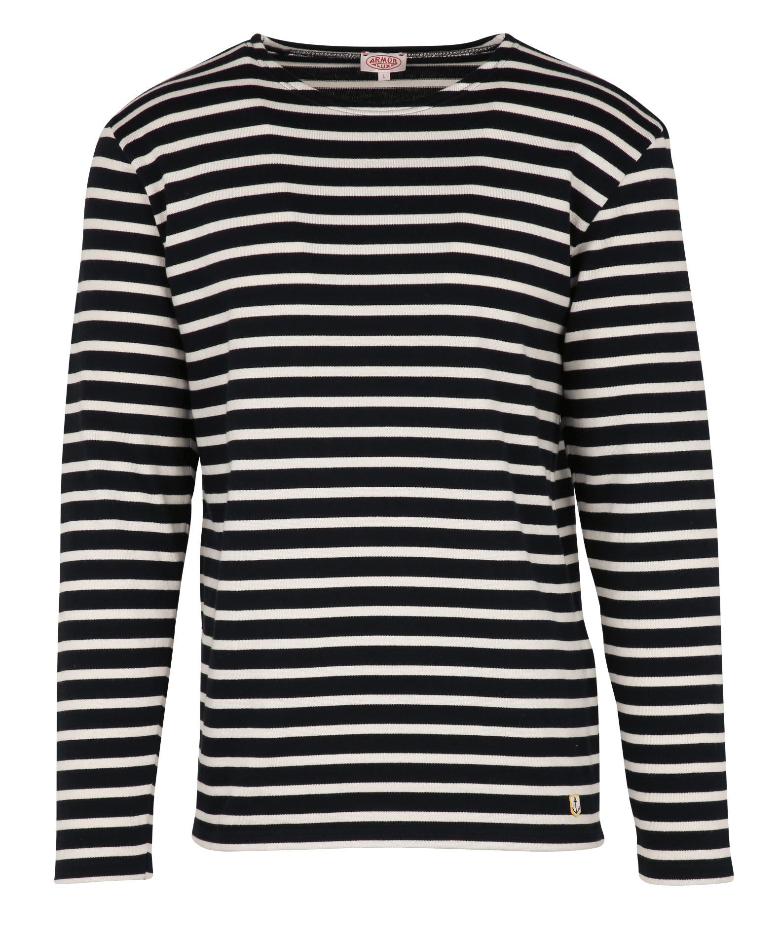 Straight striped cotton T-shirt ARMOR LUX Blue