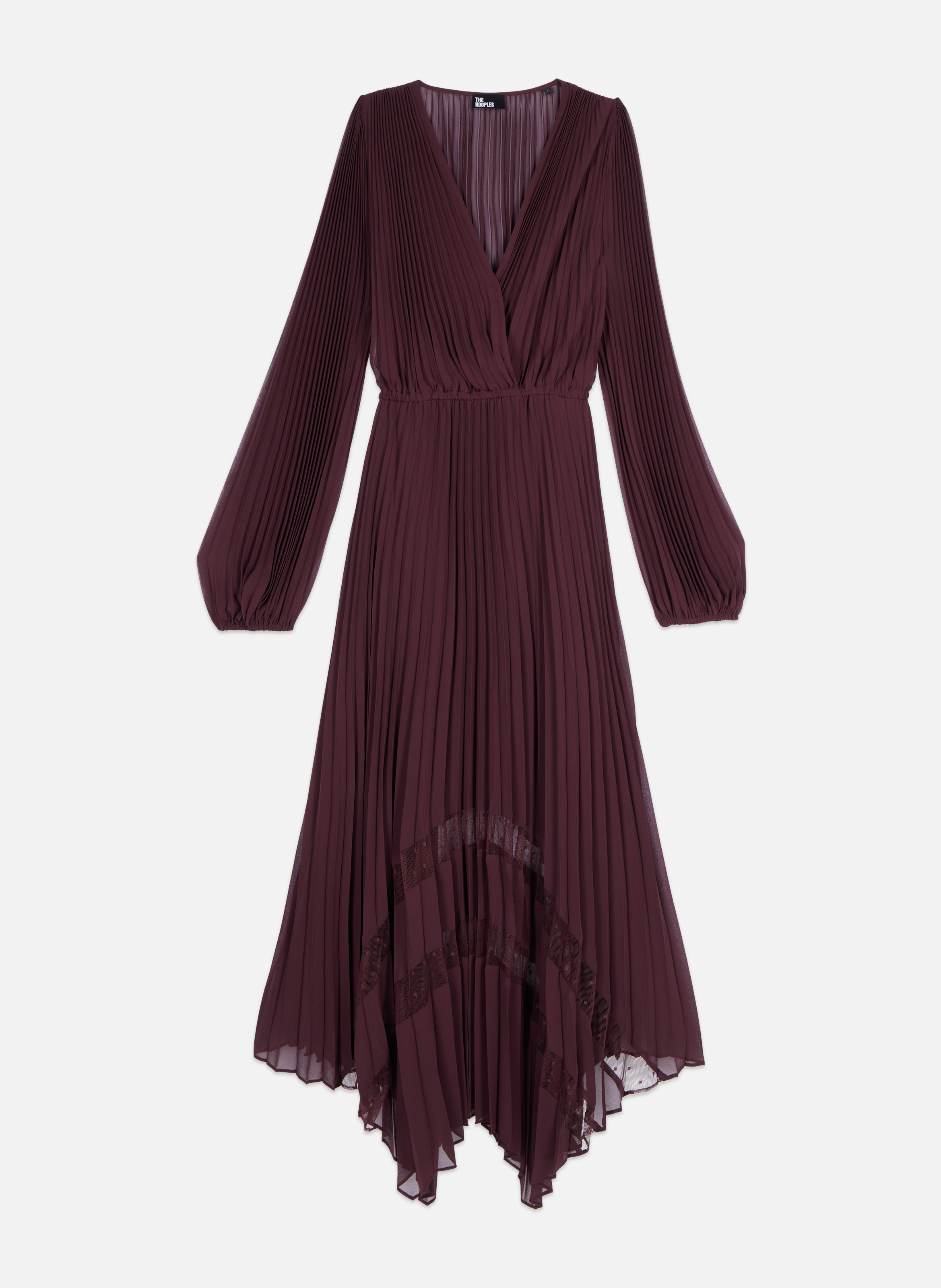 Long pleated dress THE KOOPLES Red