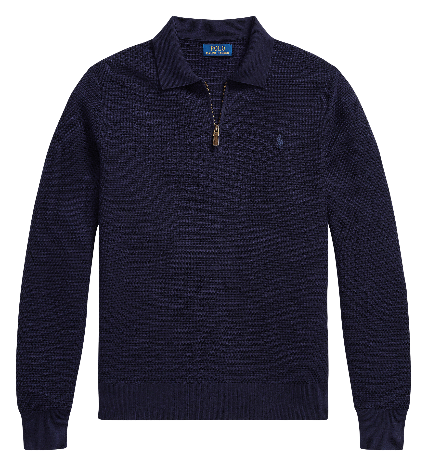 Wool sweater with zippered collar POLO RALPH LAUREN Blue