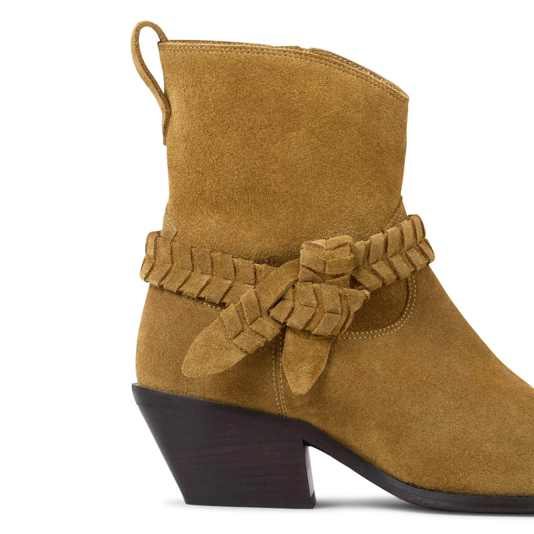 Spitze Lederstiefeletten BA&SH Braun