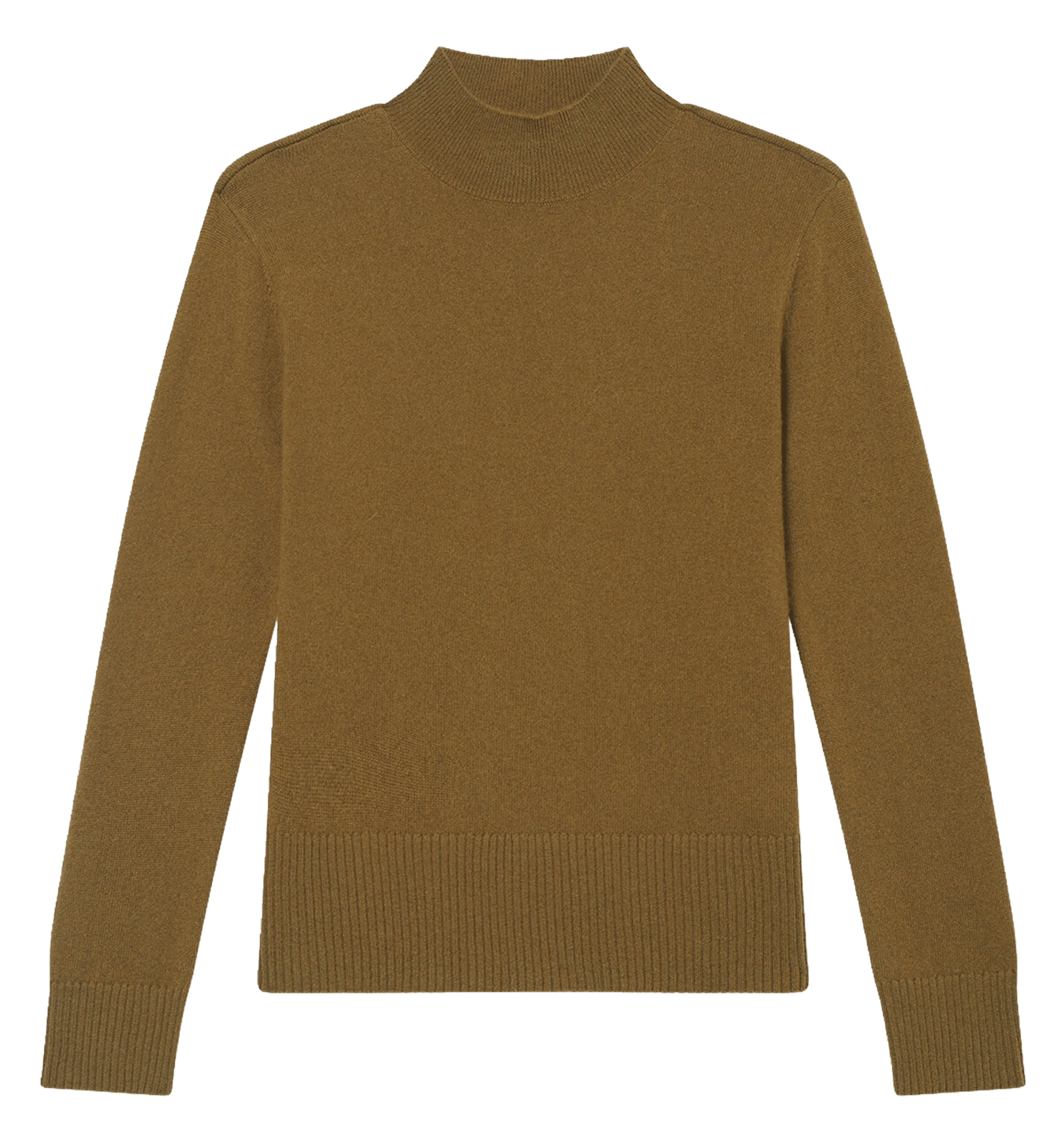 High-neck straight-cut cashmere sweater CAROLL