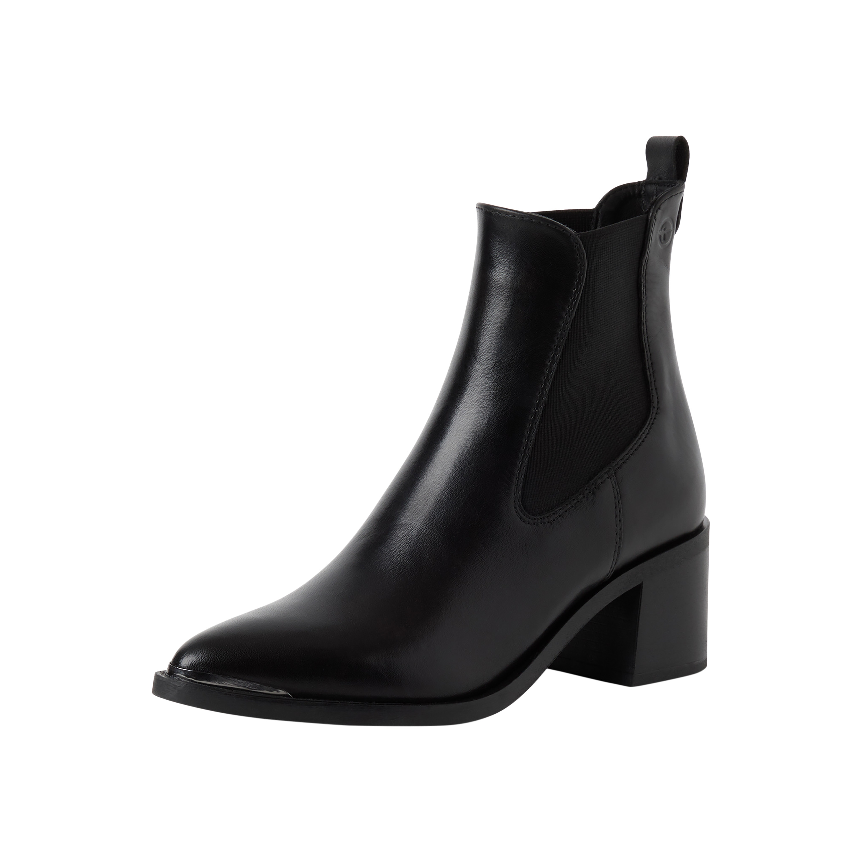 Leather ankle boot TAMARIS Black