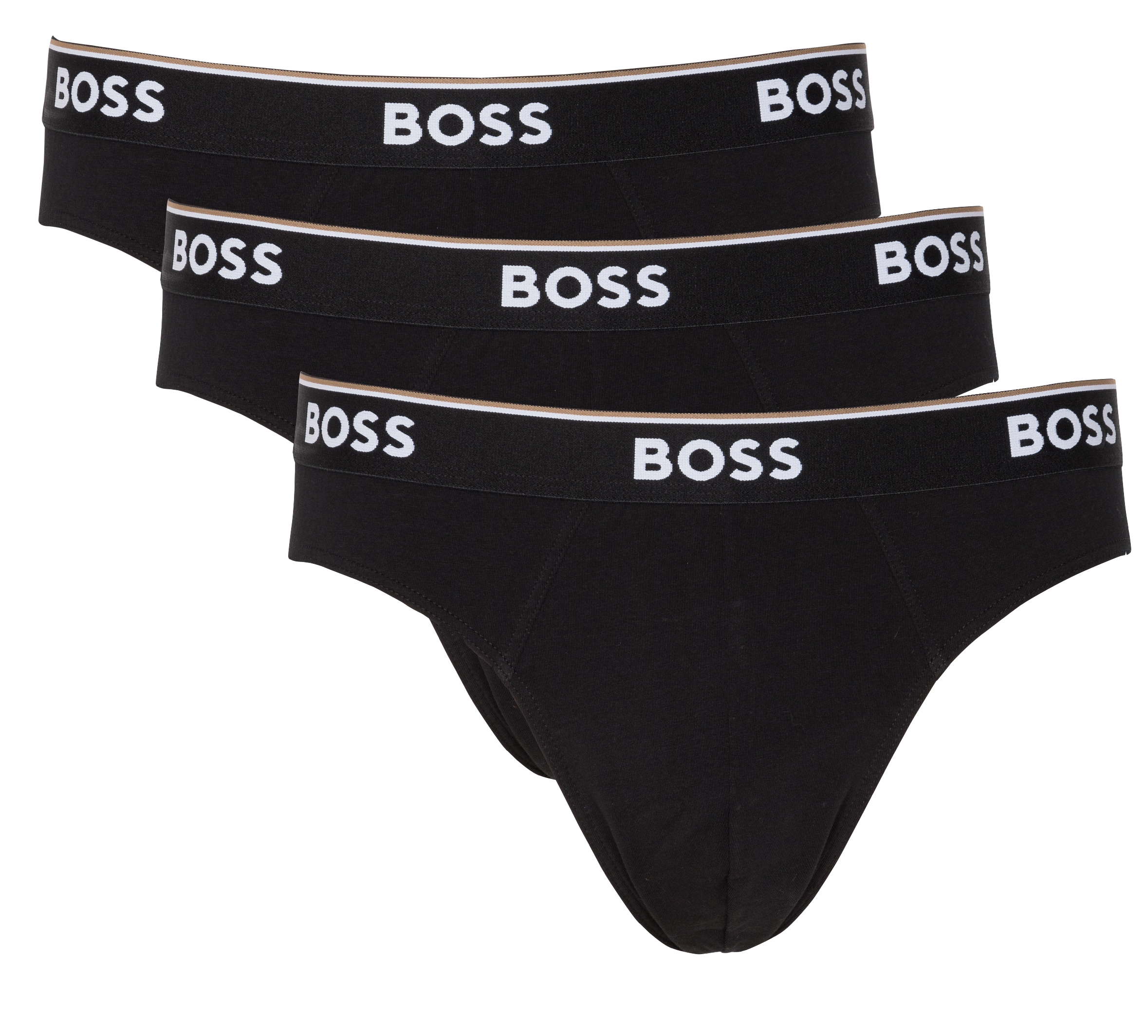 Pack of 3 cotton panties BOSS Black