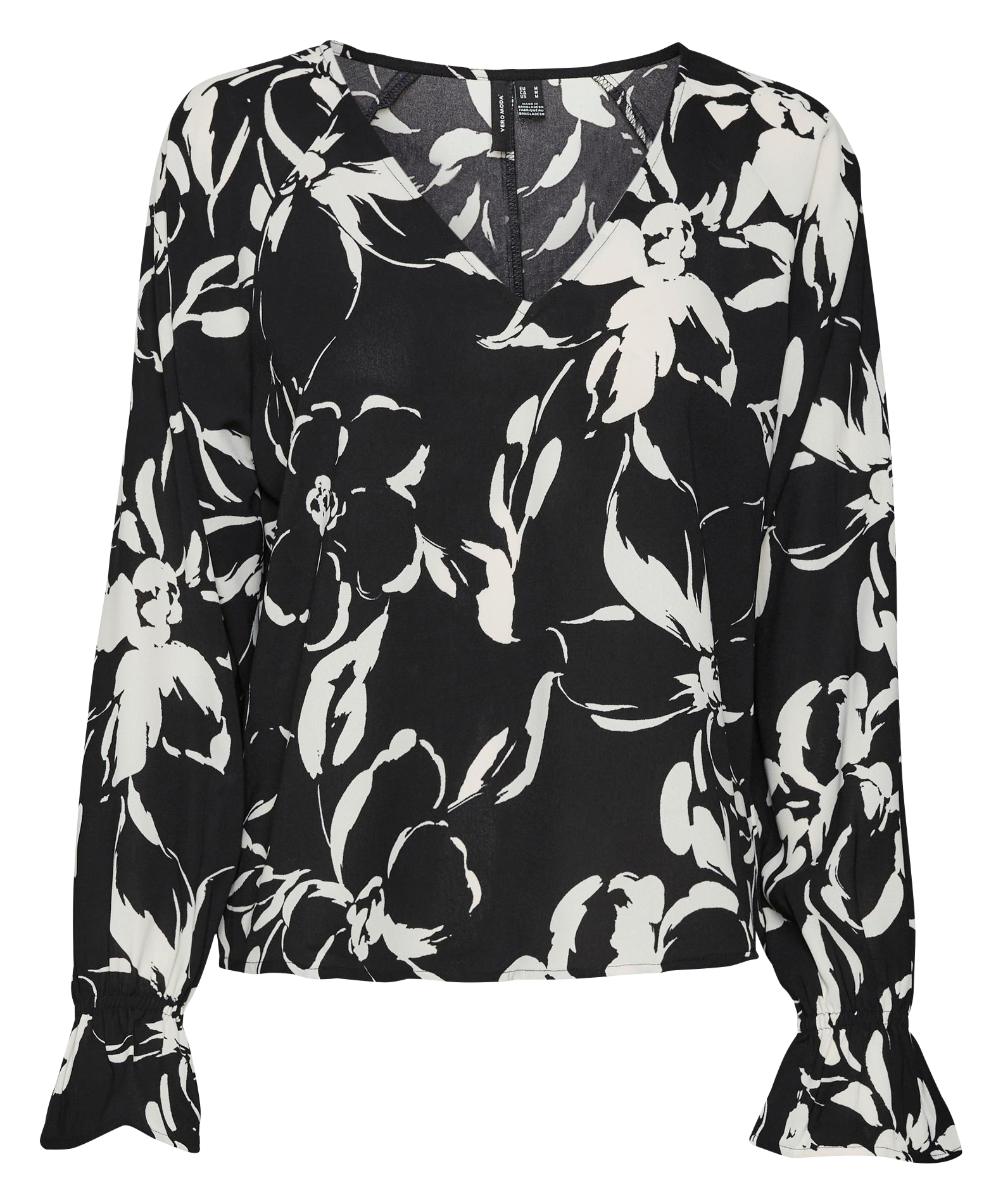 Blouse à col V imprimée VERO MODA CURVE