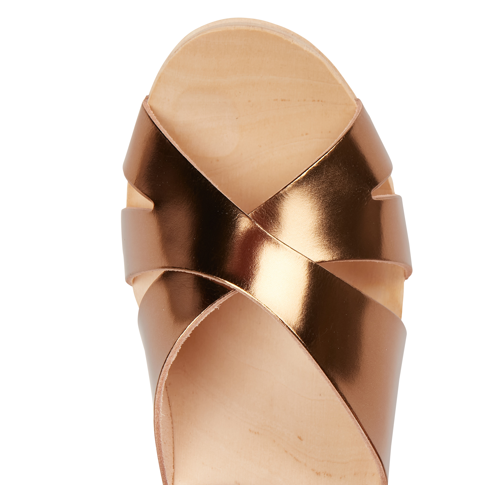 Heeled open clog sandals with adjustable strap SABOTS YOUYOU Brown