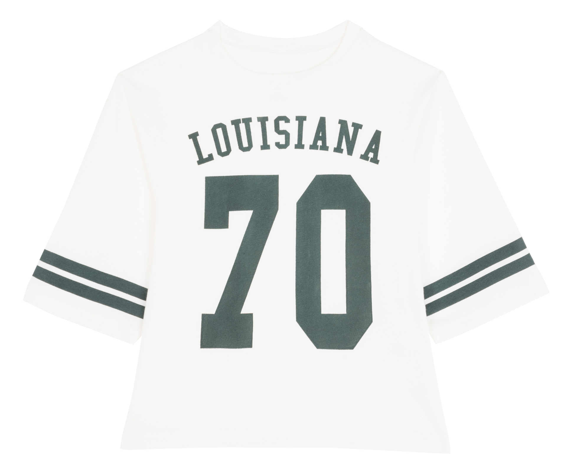 Tee-shirt manches courtes en coton bio BELLEROSE Blanc