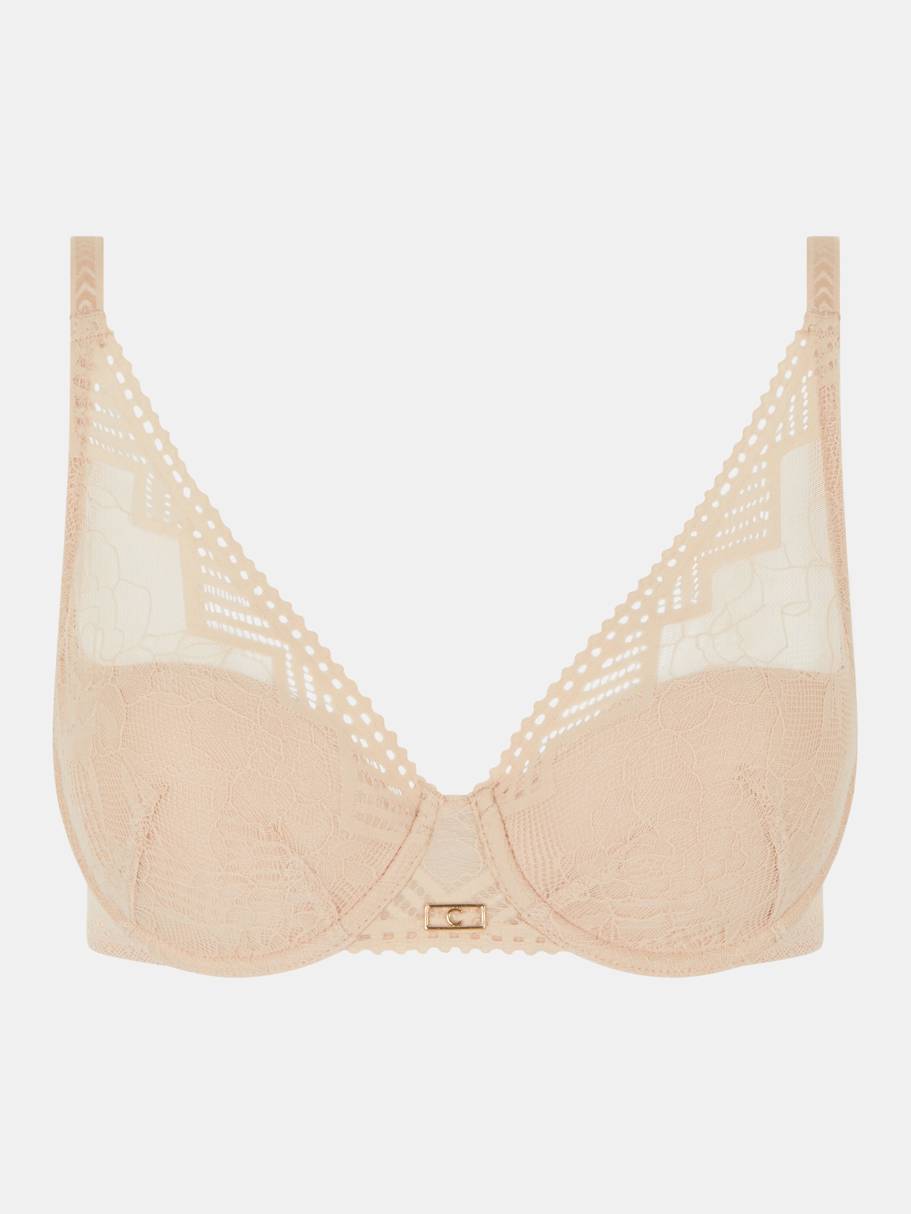Plunging spacer bra CHANTELLE Beige