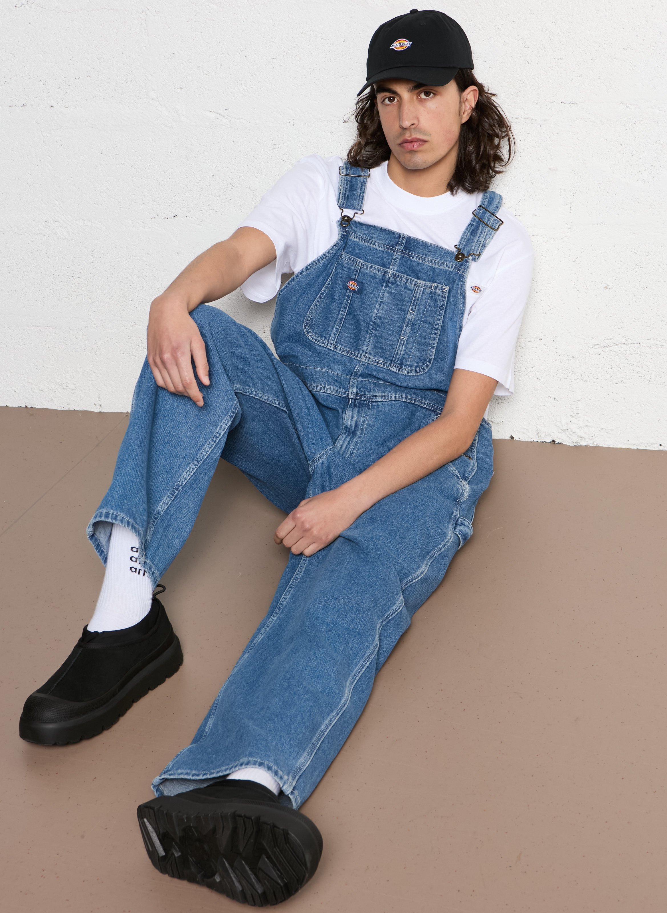 Straight cotton-blend T-shirt DICKIES White