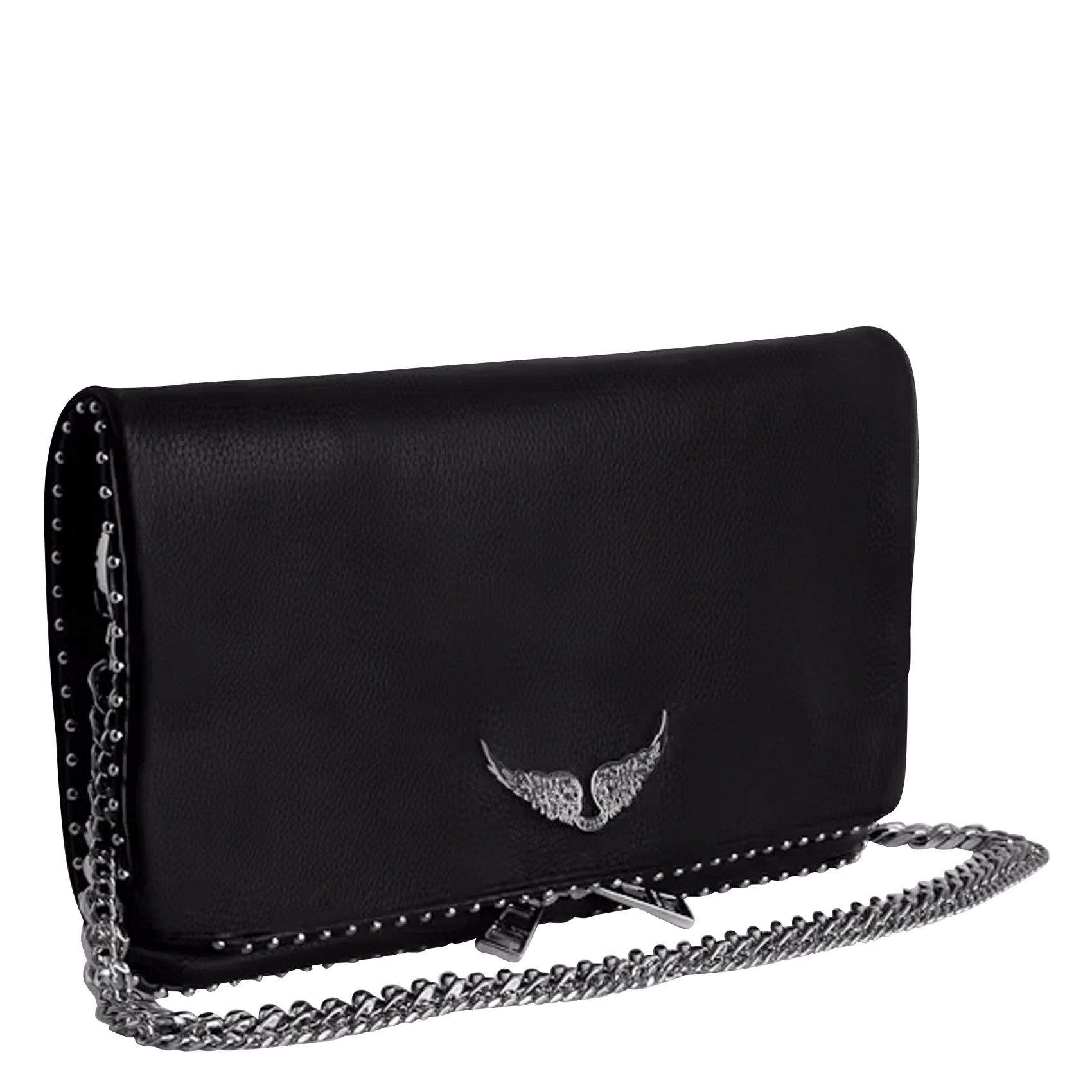 Sac bandoulière en cuir ZADIG&VOLTAIRE Noir