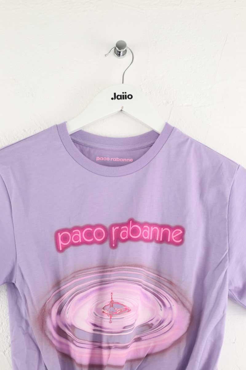 Cotton T-shirt PACO RABANNE - Seconde Main Purple
