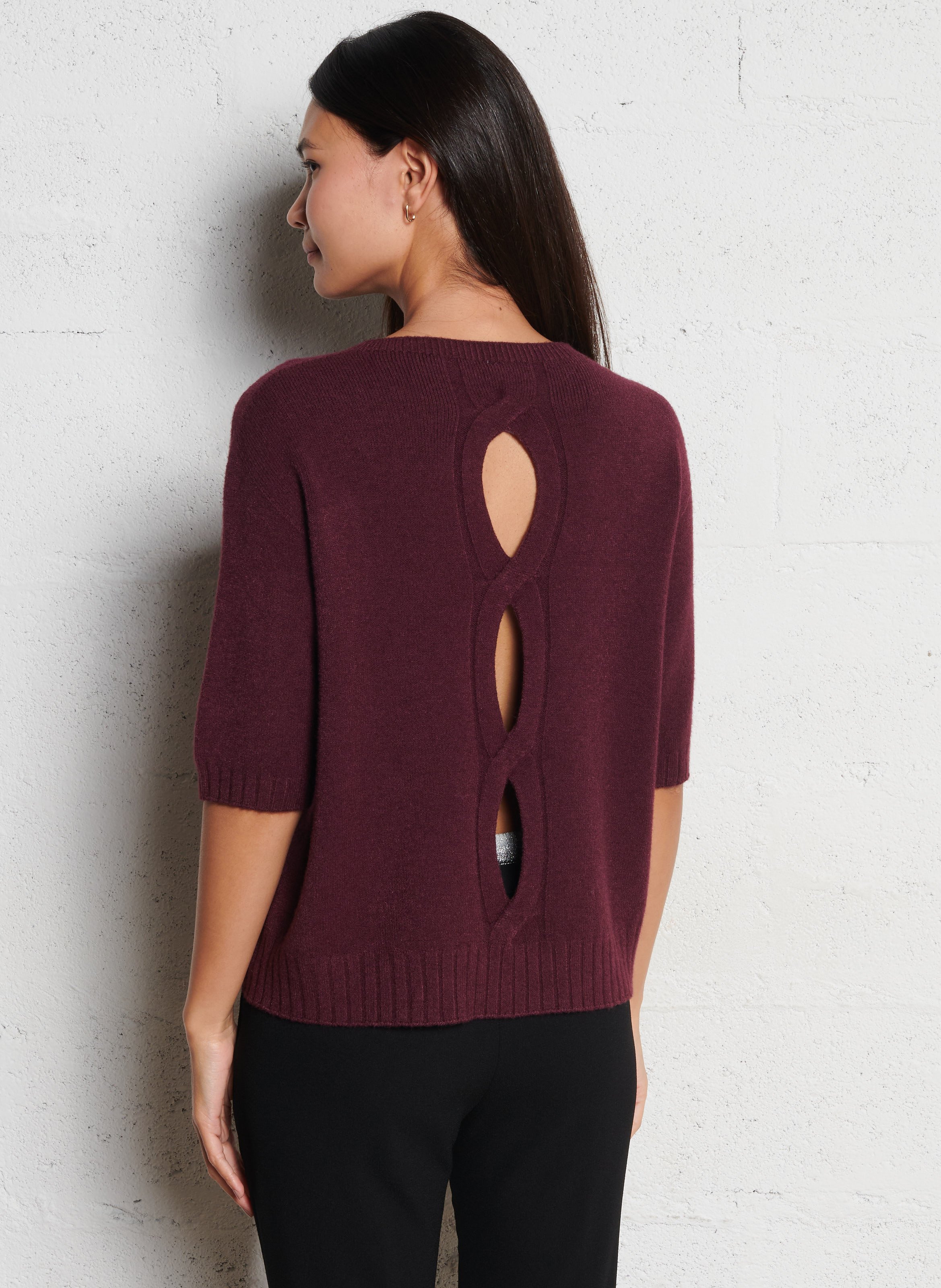Pull col rond  IMPERIAL Violet