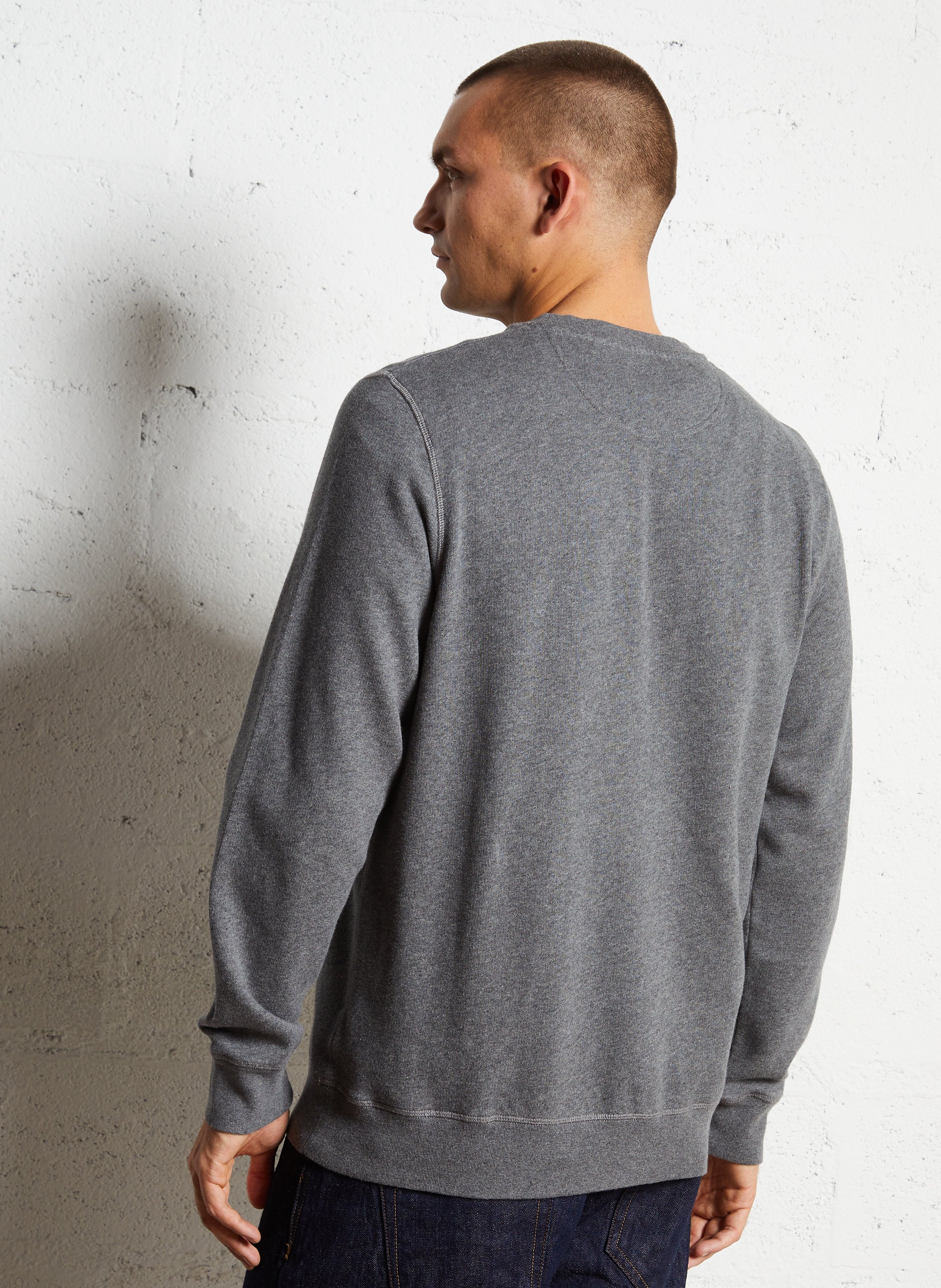 Effen sweater BARBOUR Grijs