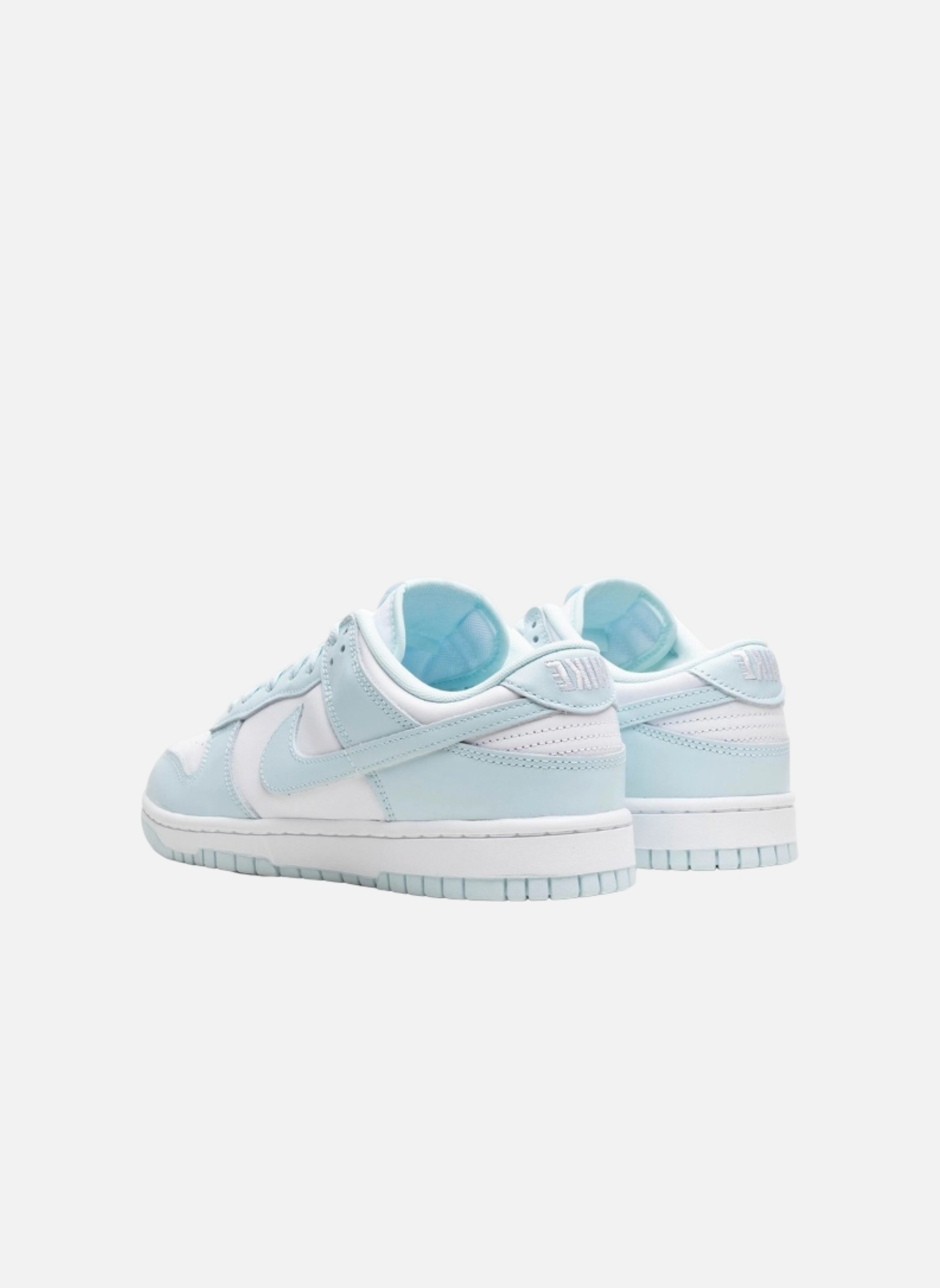Leather low-top sneakers NIKE Blue