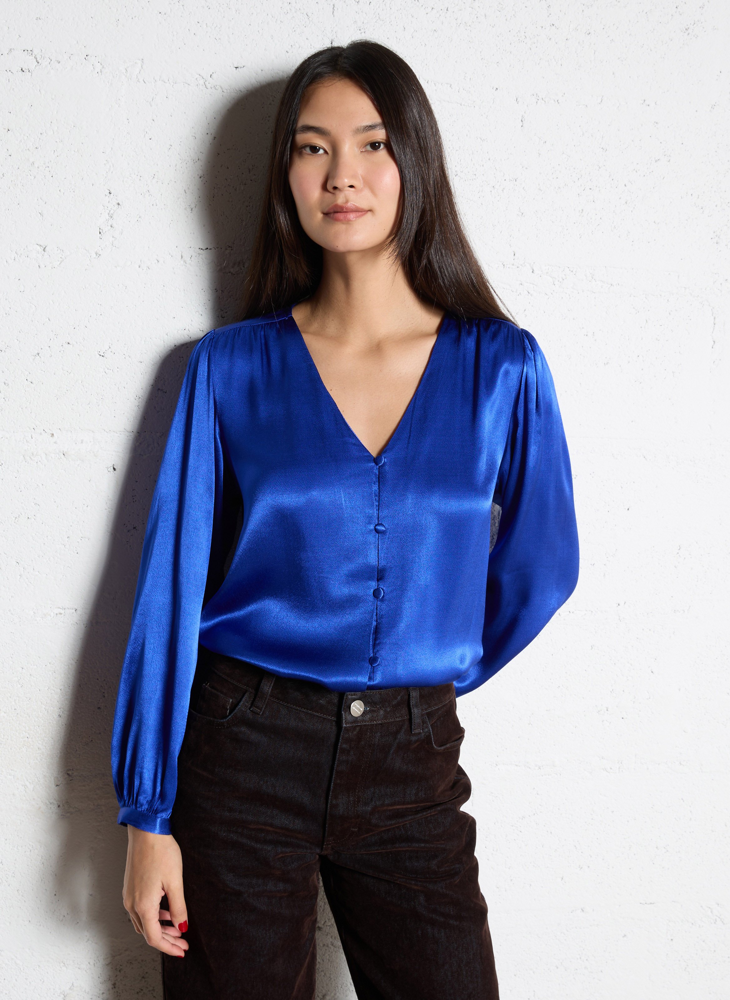 Chemise droite à col V LA PETITE ETOILE