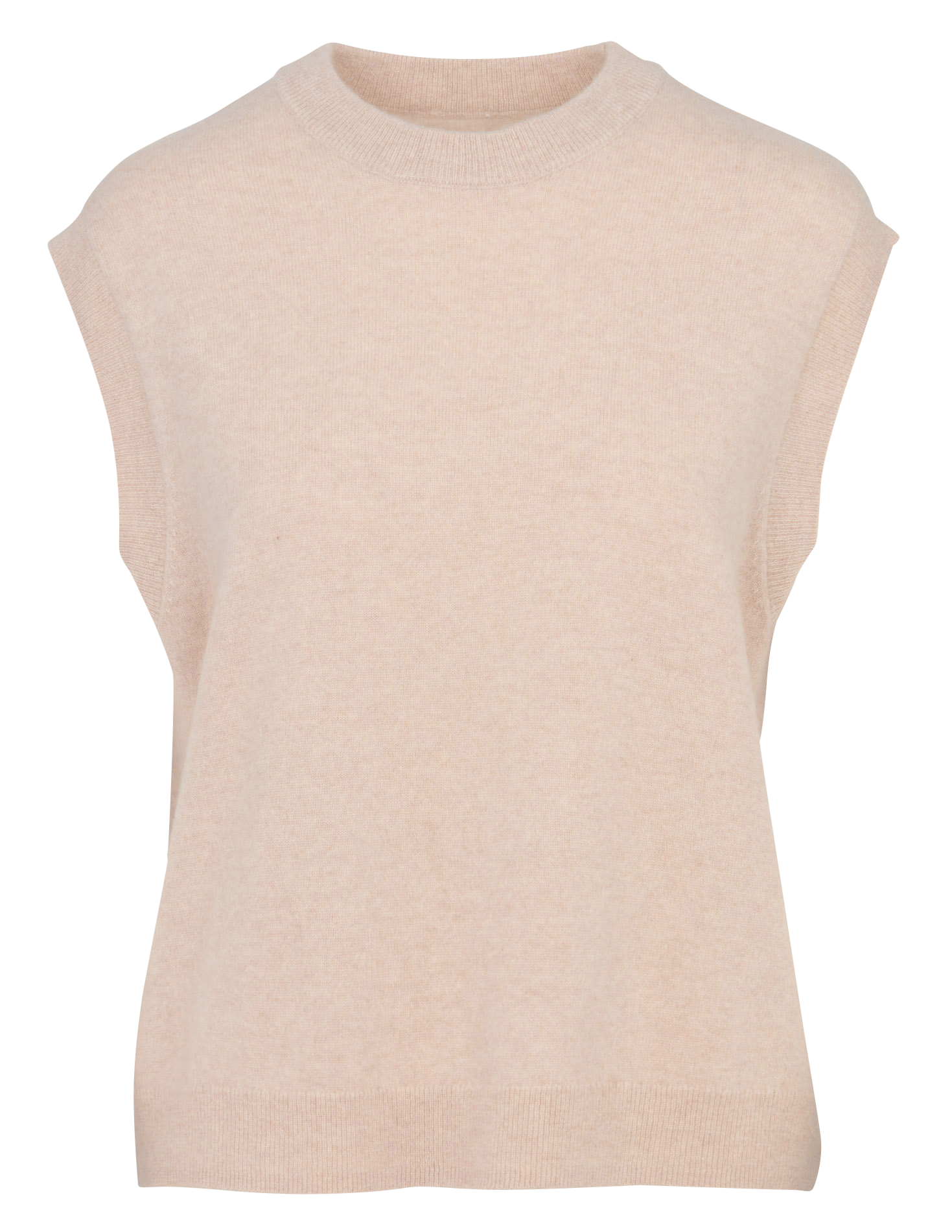 Pull ample sans manches col rond en cachemire SUD EXPRESS